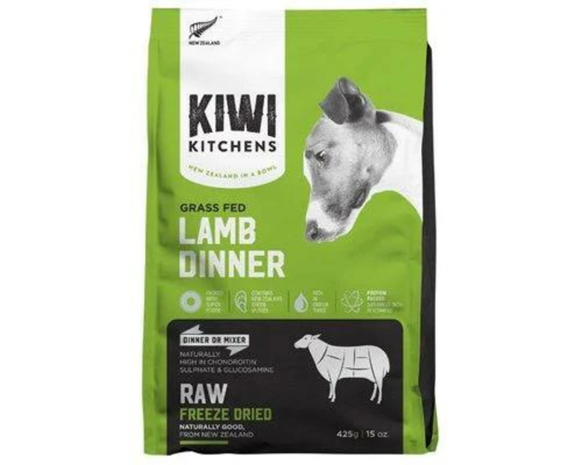 1 Kiwi Kitchens Freeze Dried Lamb Dinner 425g, 1 of 2