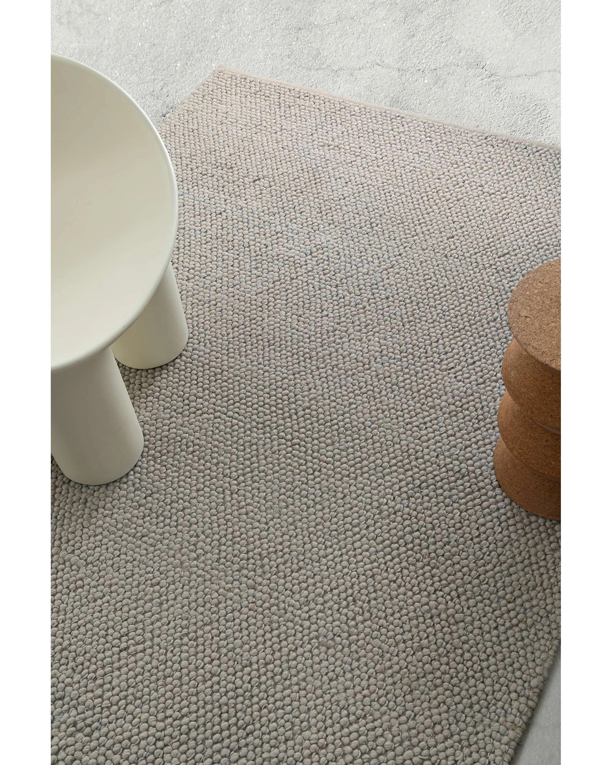 3 Loopsie Marfa Pebble Loop Wool Rug-230cm x 160cm - Silver, 3 of 7