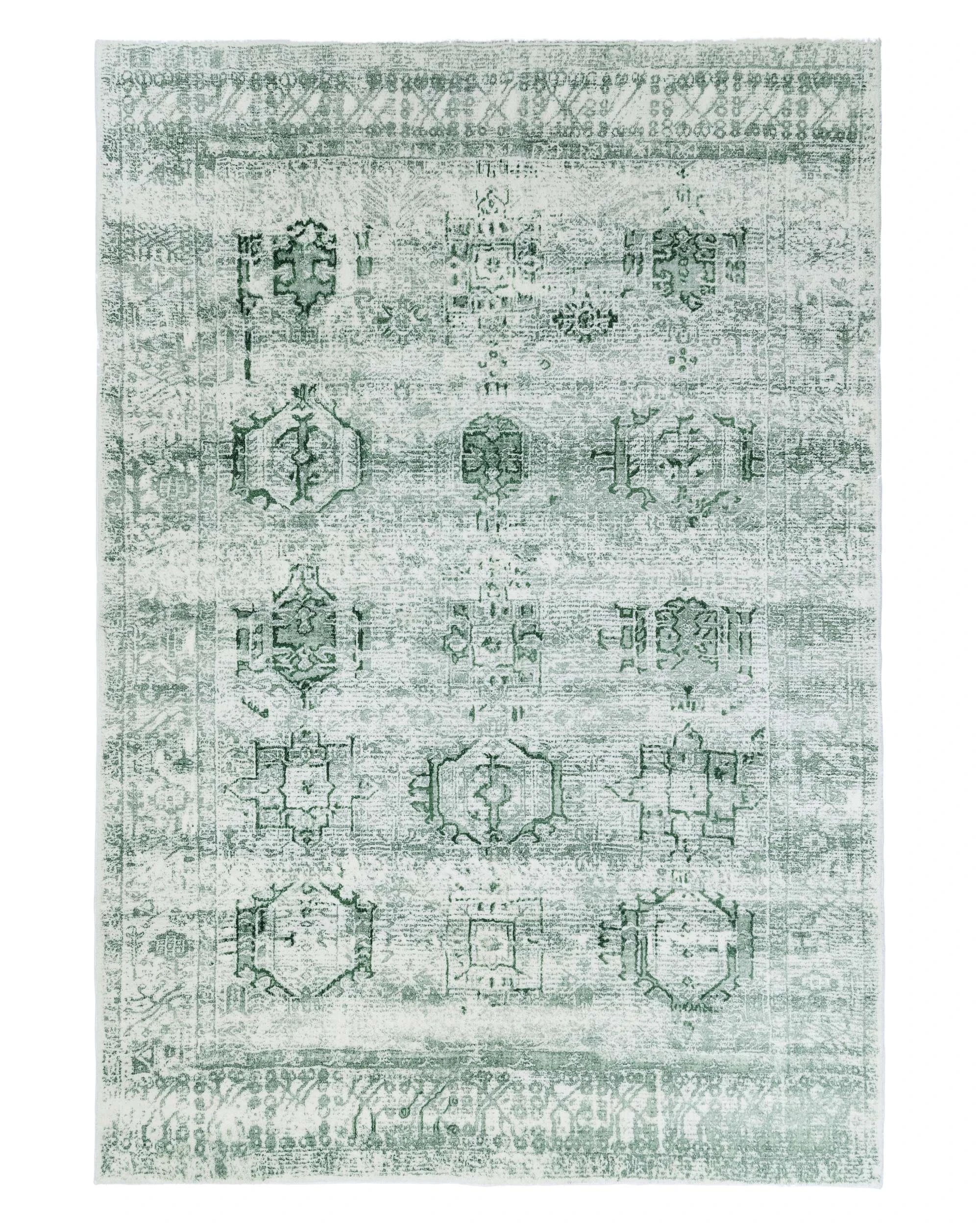 1 Loopsie Balis Tribal Washable Rug-180cm x 120cm - Green, 1 of 7