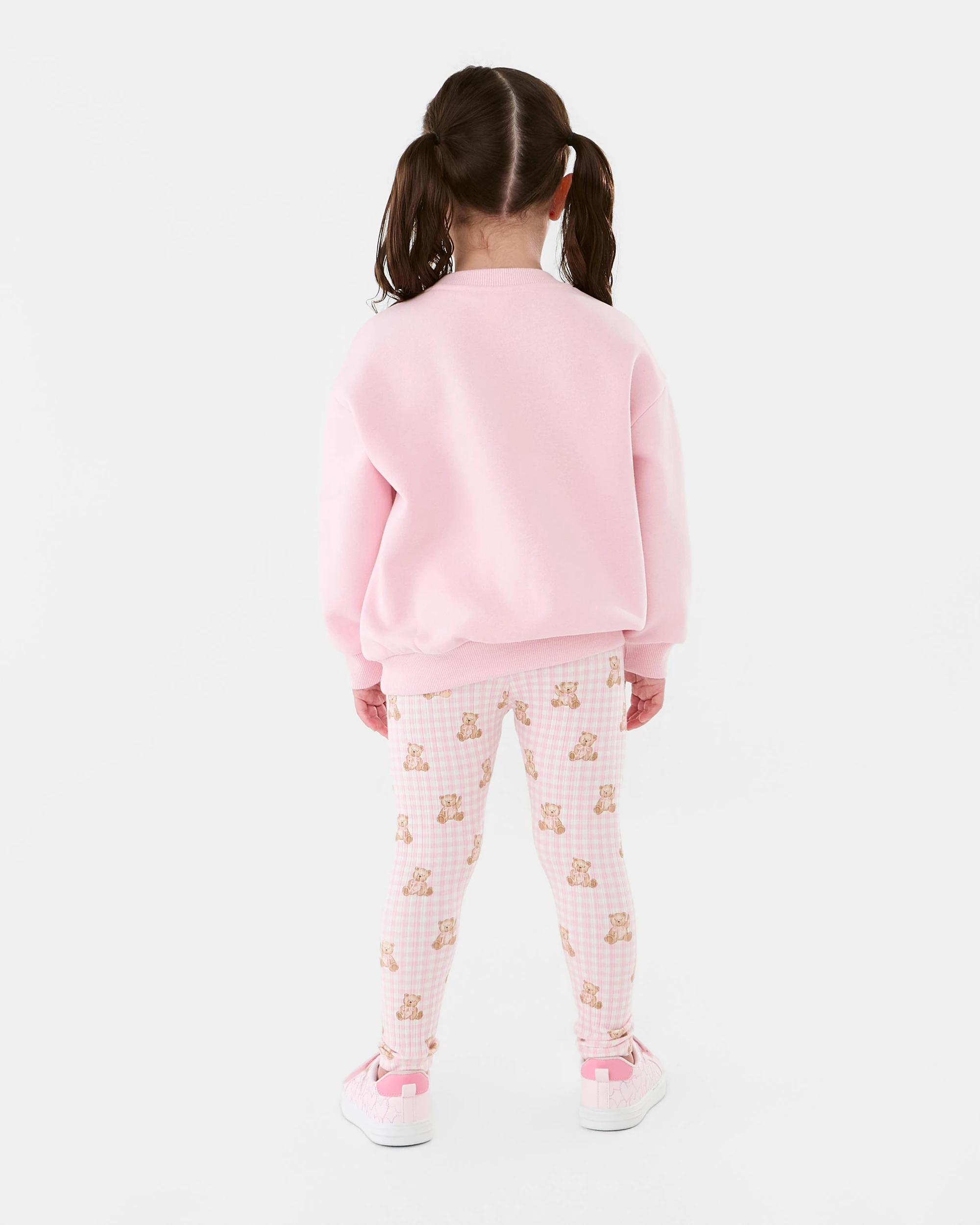 7 Crew Neck Top and Leggings Set Pnk Bear, 7 of 7