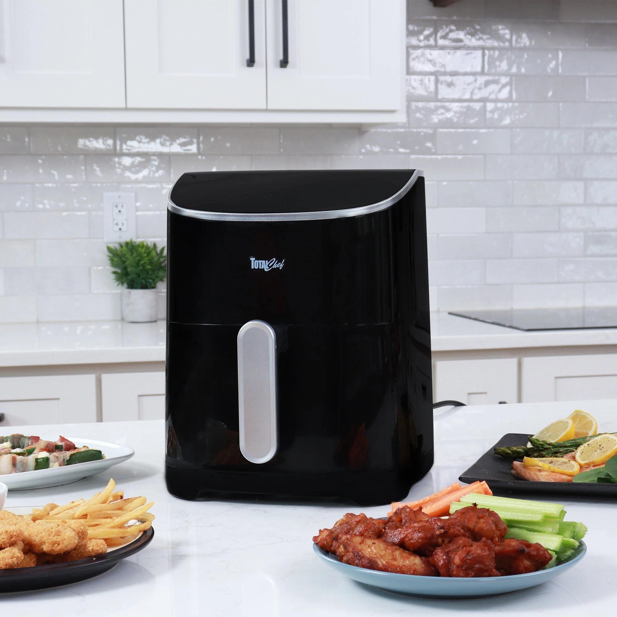 2 Total Chef 4.8L Air Fryer 8 Presets - Black, 2 of 8