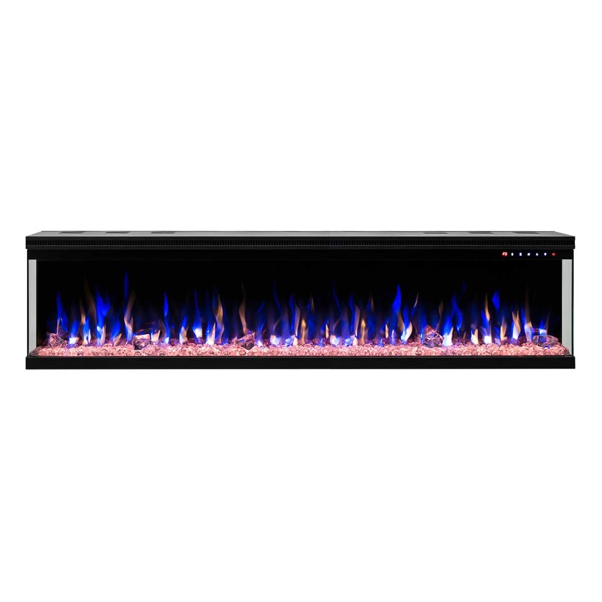2 Moda Living Fenton 3-Sided 72 inch Electric Fireplace - Black, 2 of 4