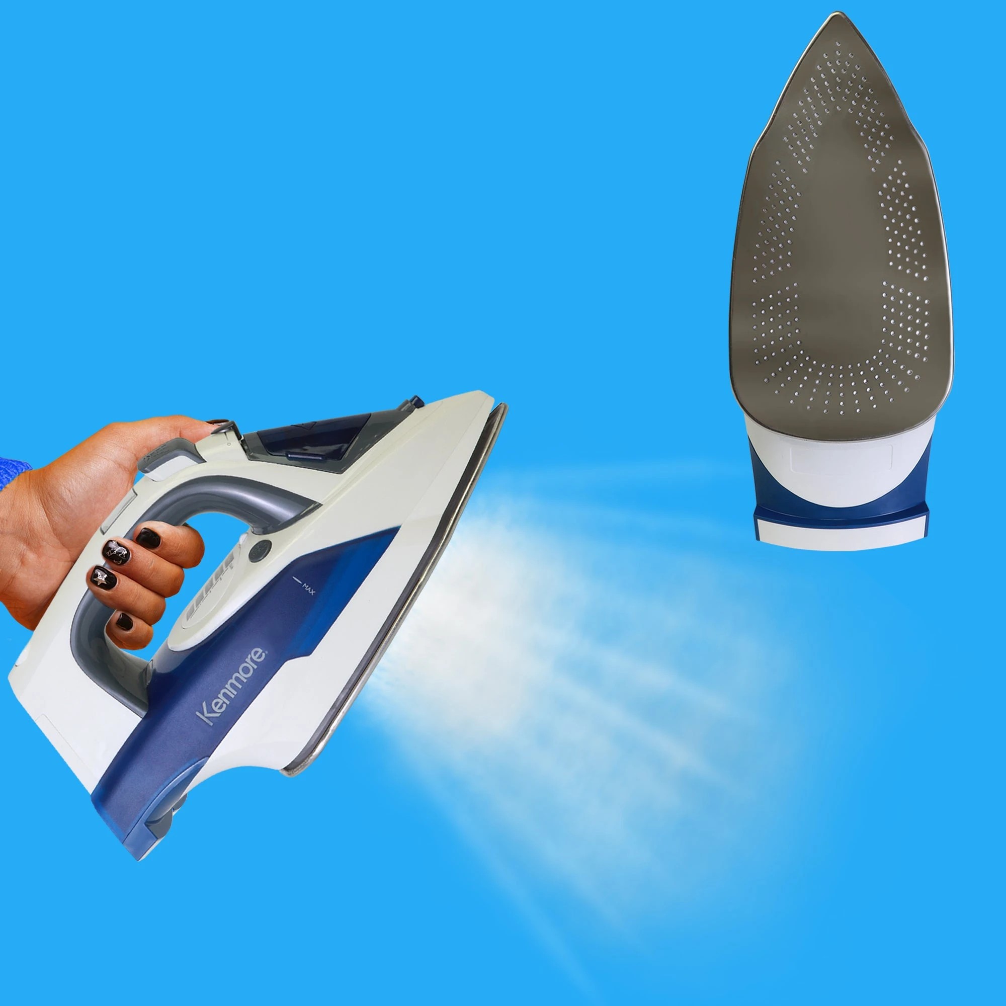 3 Kenmore Clothing Steam Iron (Blue) - White, 3 of 8