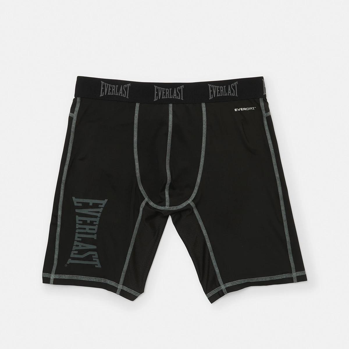 7 Everlast Mens Long Leg Performance Trunks Black, 7 of 8