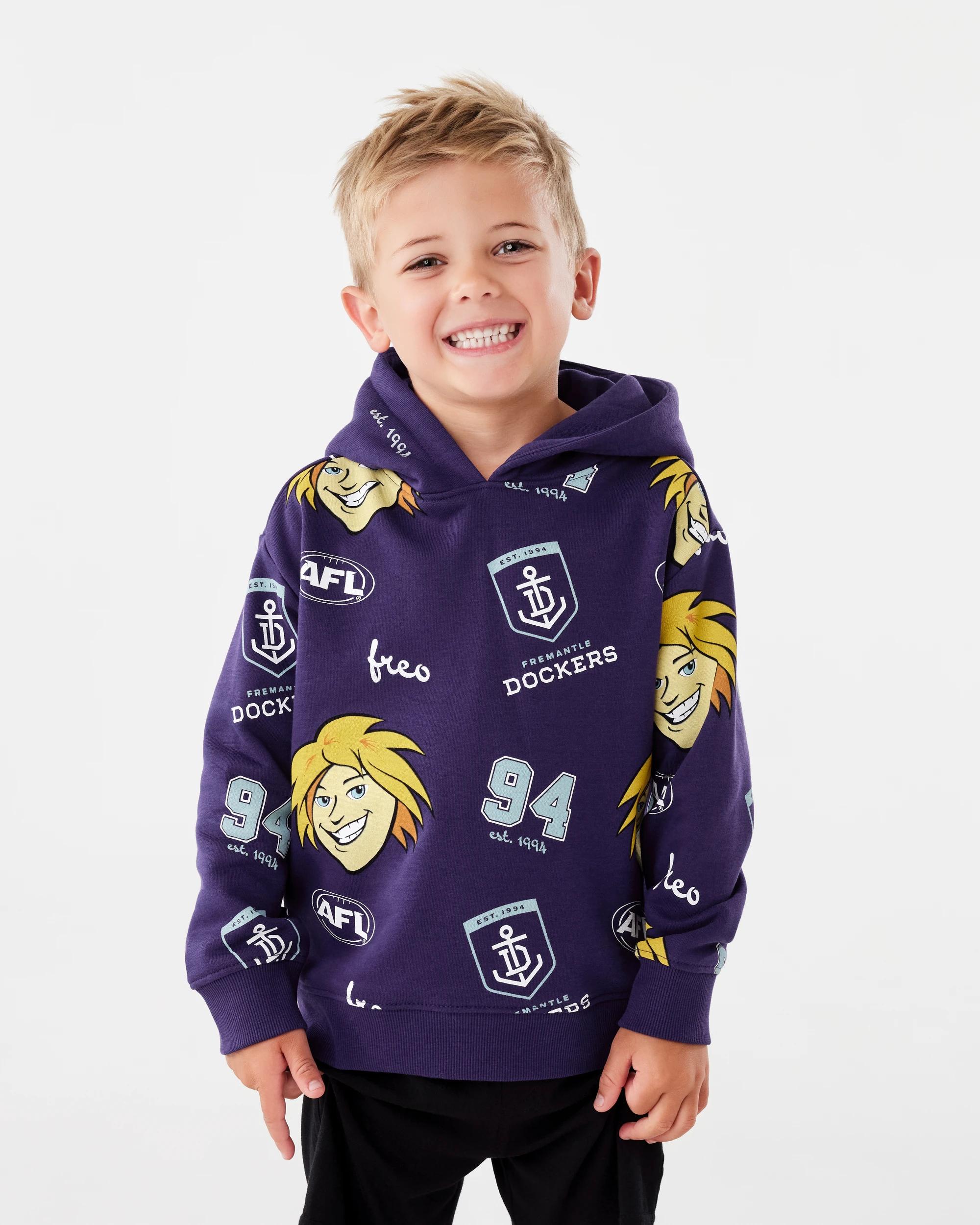 1 Official AFL Kids Hoodie Fremantle, 1 of 8