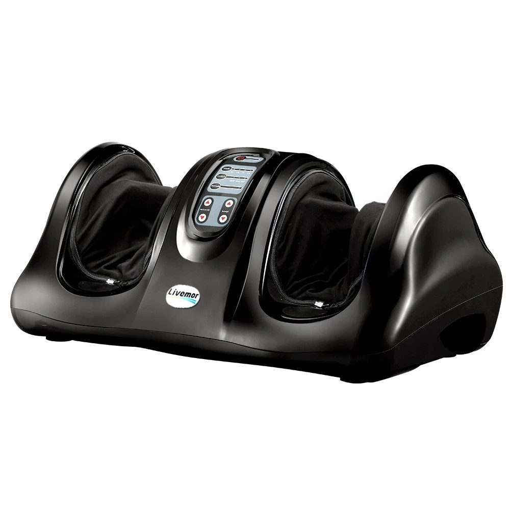 1 Livemor Foot Massager Shiatsu Massagers Electric Remote Roller Kneading - Black, 1 of 8