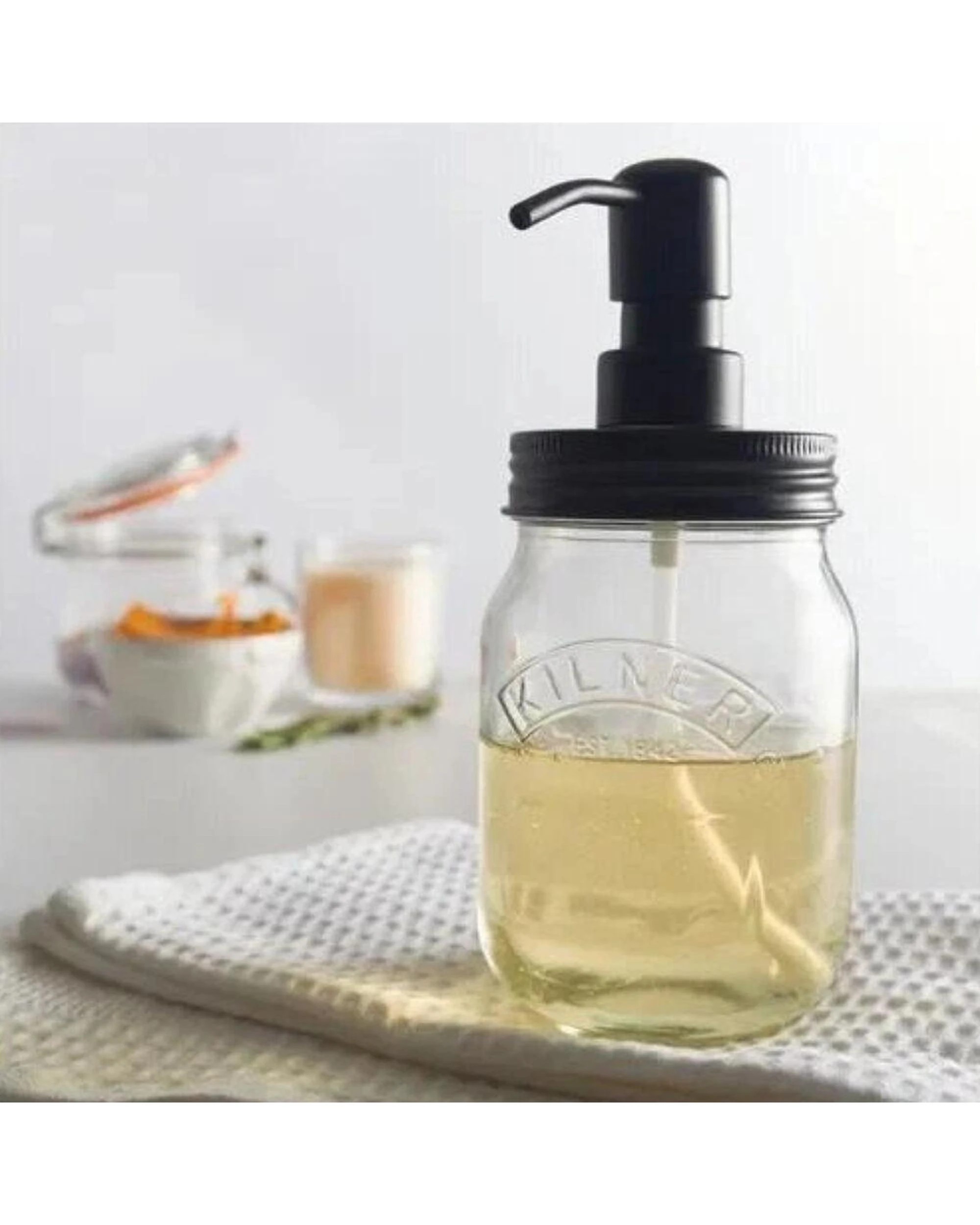2 Kilner Liquid Soap Dispenser Jar 500ml, 2 of 2