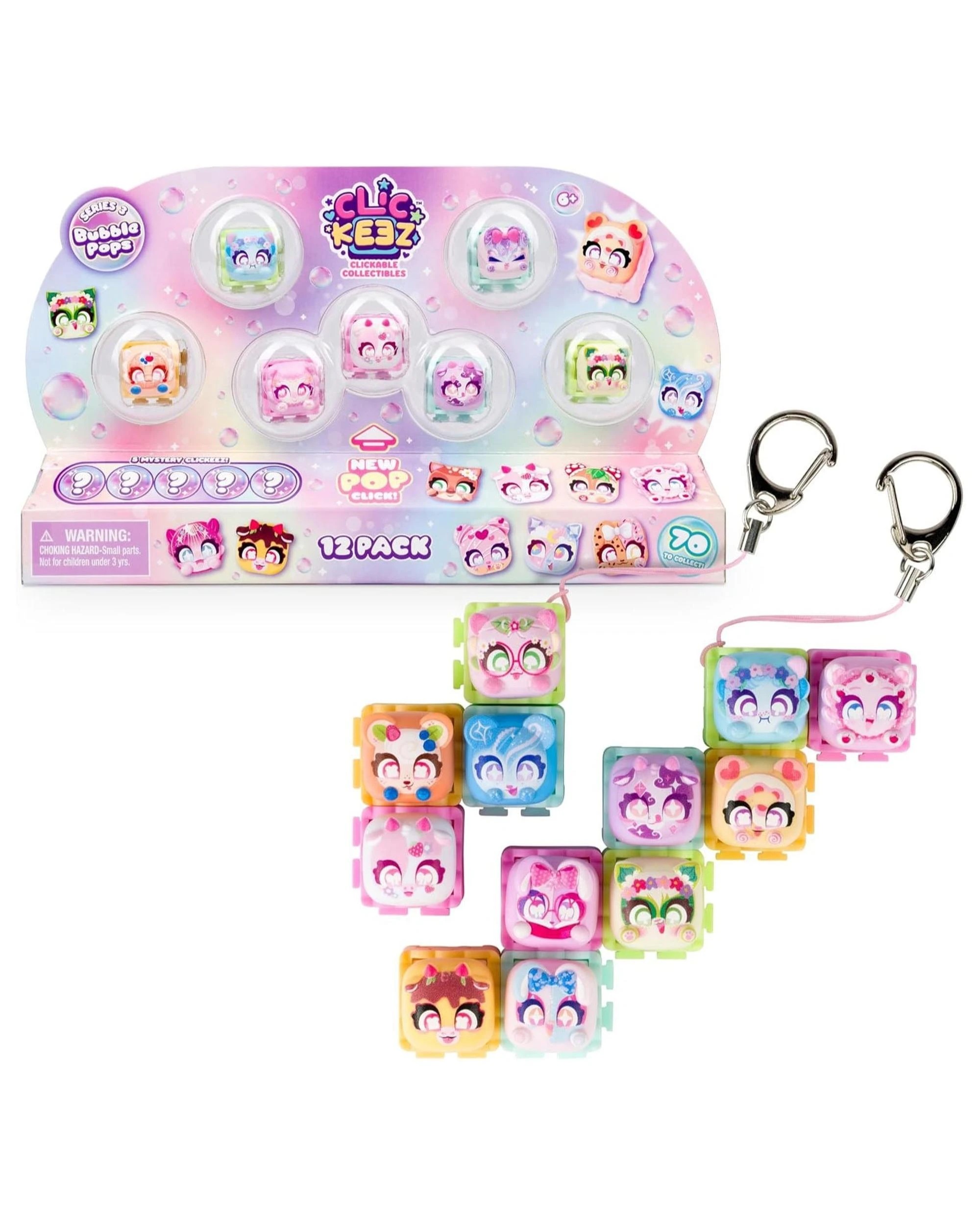 Clickeez Series 3 Bubble Pops 12 Pack - Kmart