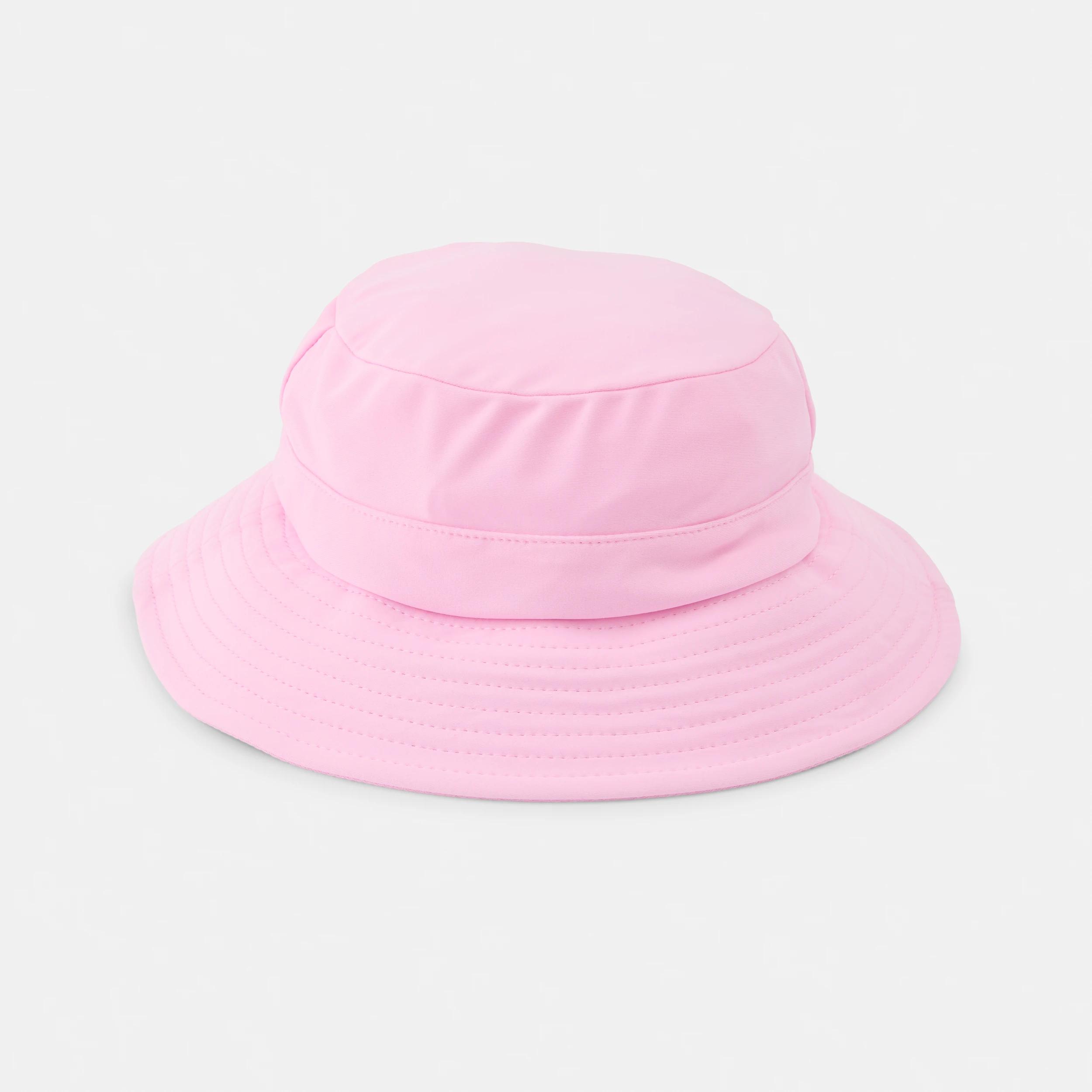 1 Wide Brim Swim Hat BUBBLEGUM PINK, 1 of 2