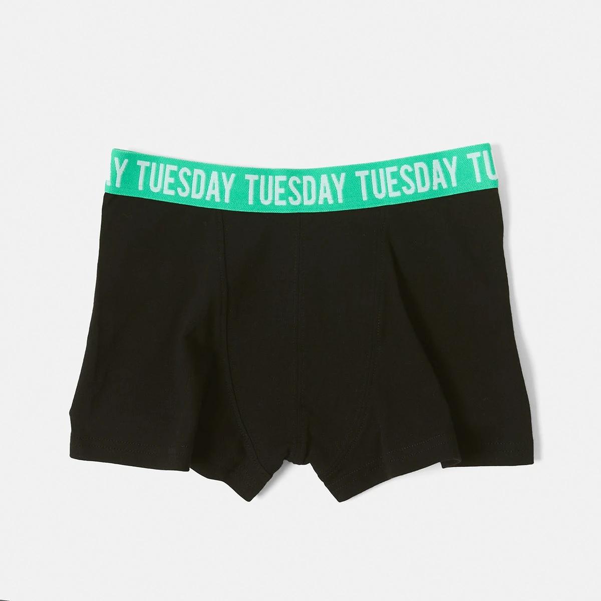 9 7 Pack Attached Elastic Trunks BLACK WEEKDAYS, 9 of 10