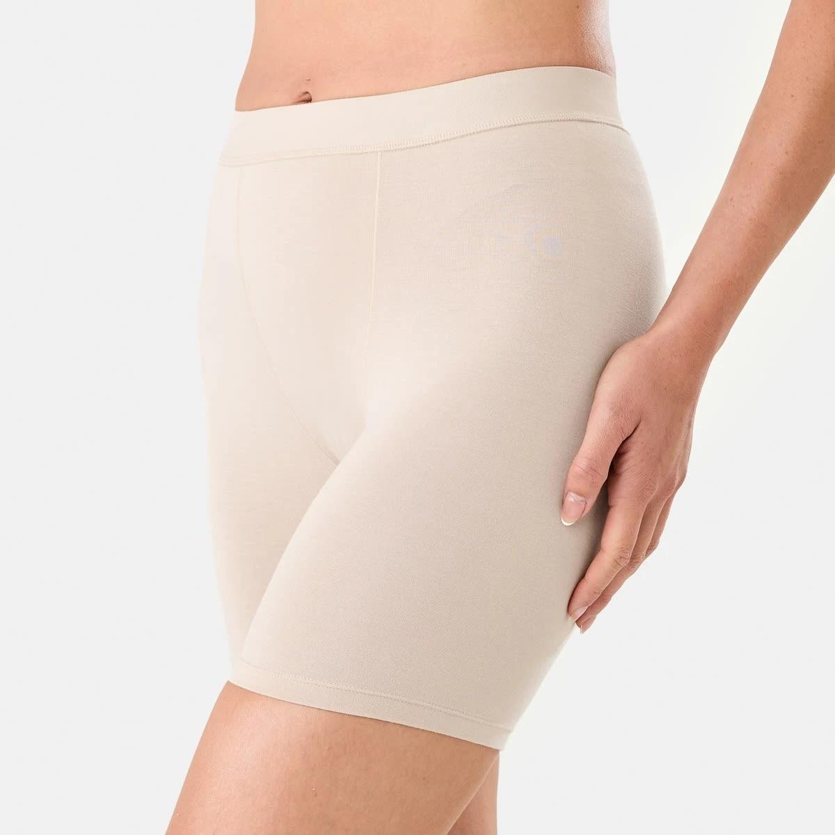 5 2 Pack Bamboo Longline Boyshorts HALOGEN BLUE, LIGHT FAWN, 5 of 7