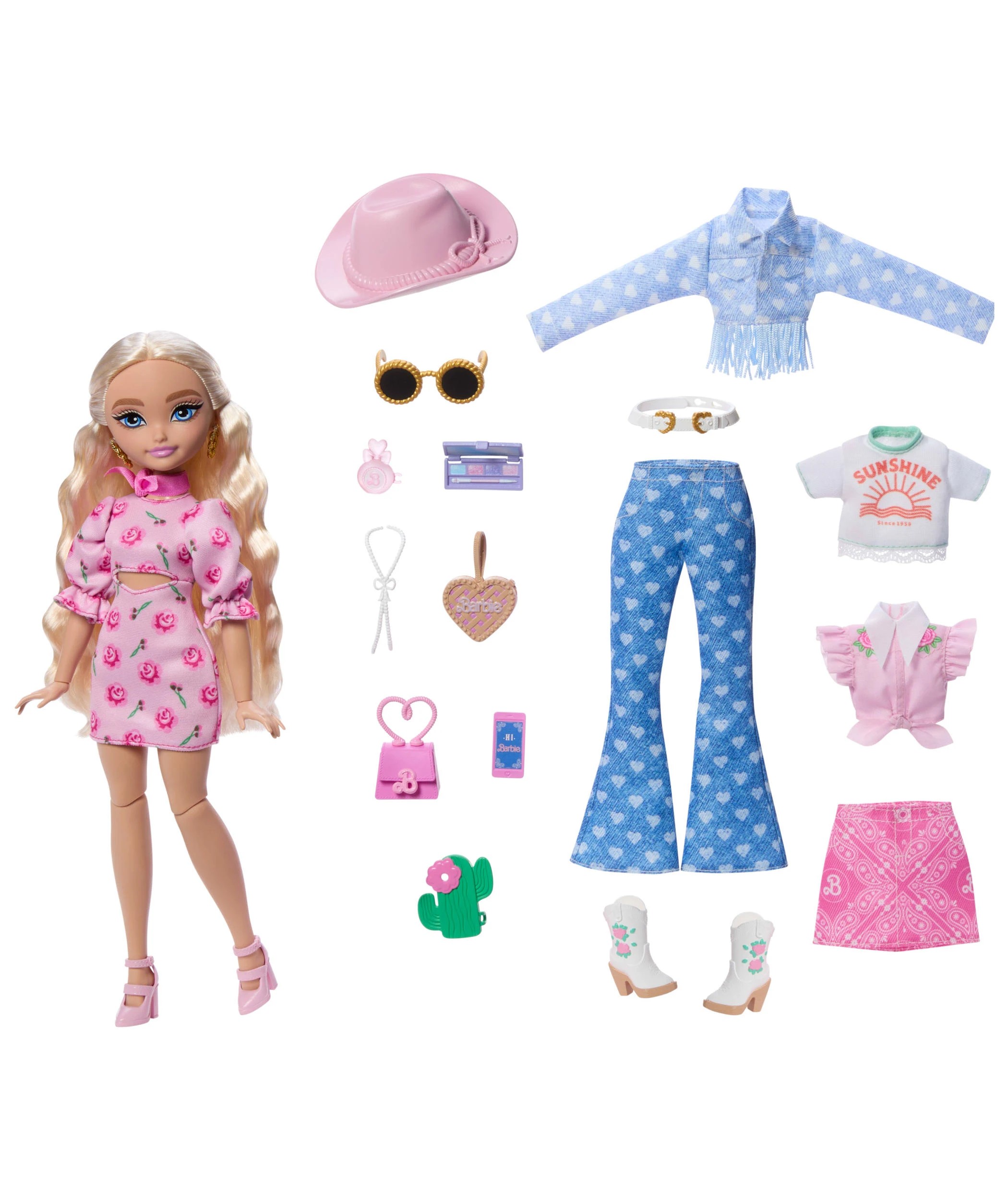 2 Mattel Barbie Malibu Doll  Dream Besties Festival Looks Set - Multi, 2 of 6