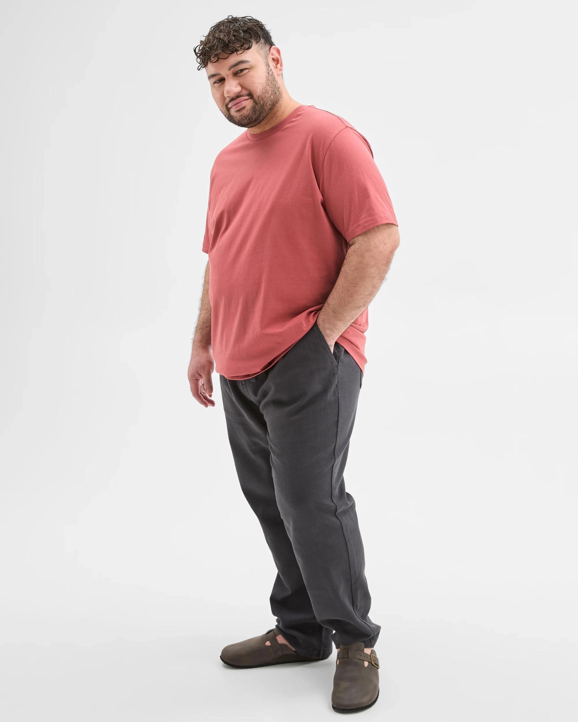 2 Target Man Plus Plus Size Australian Cotton Crew T-Shirt RED, 2 of 6