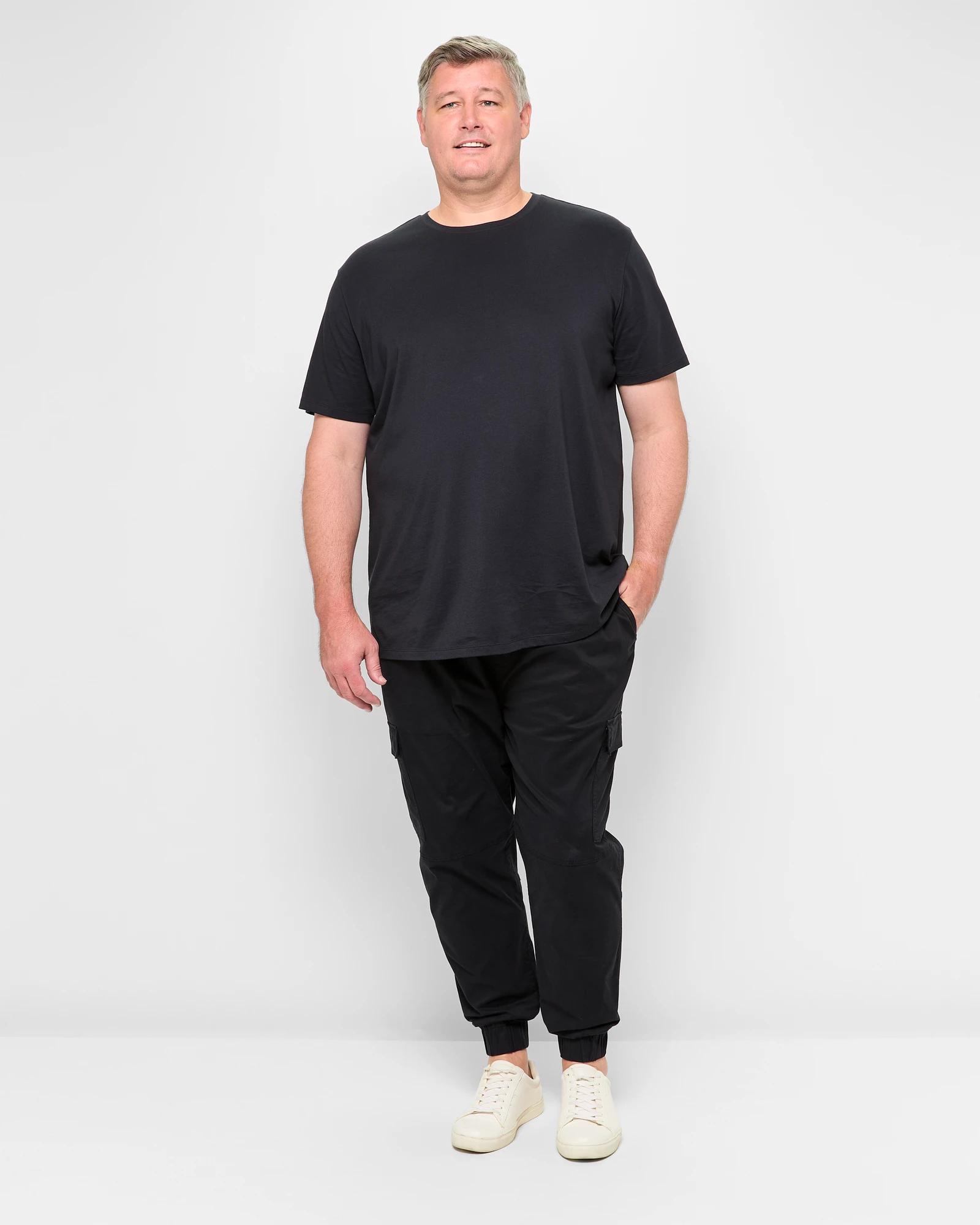 2 Target Plus Size Panel Cargo Jogger Pants BLACK, 2 of 5