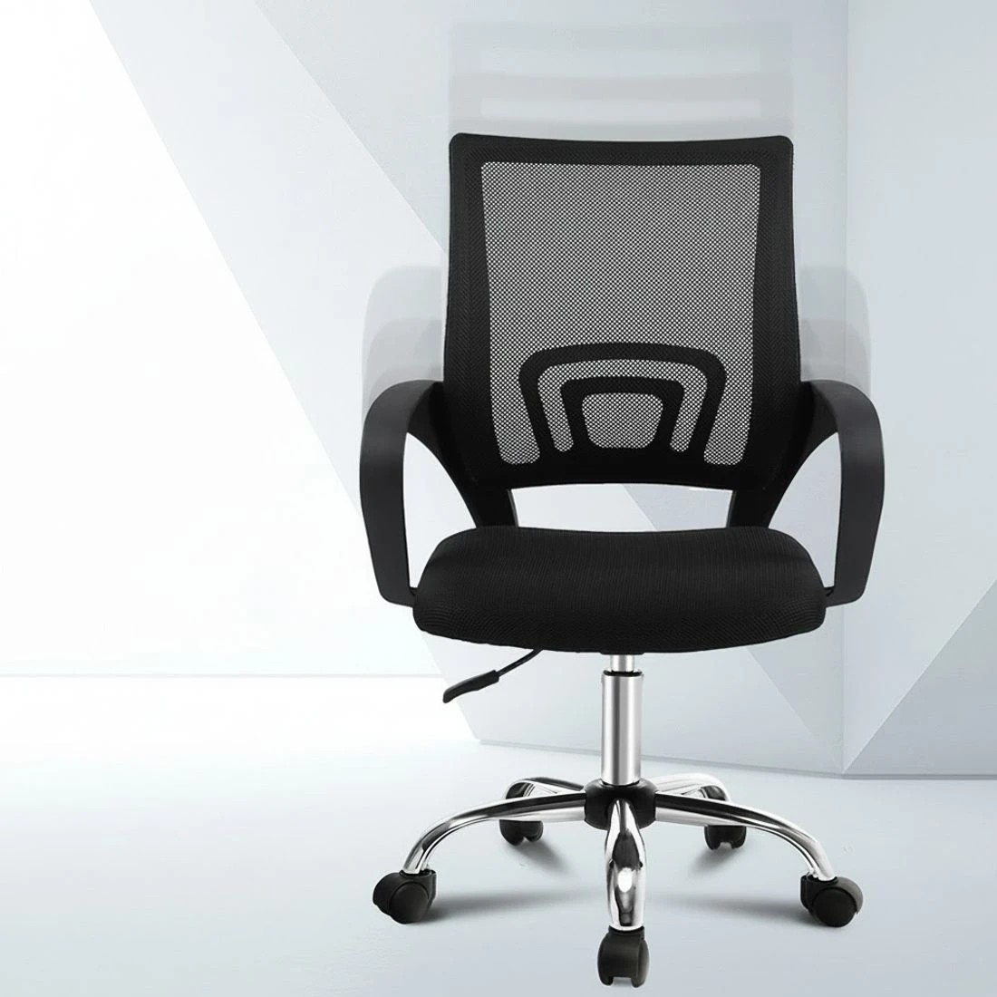 5 Artiss Computer Desk Mesh Office Chair Set Foldable Home Study Table - Black, 5 of 6