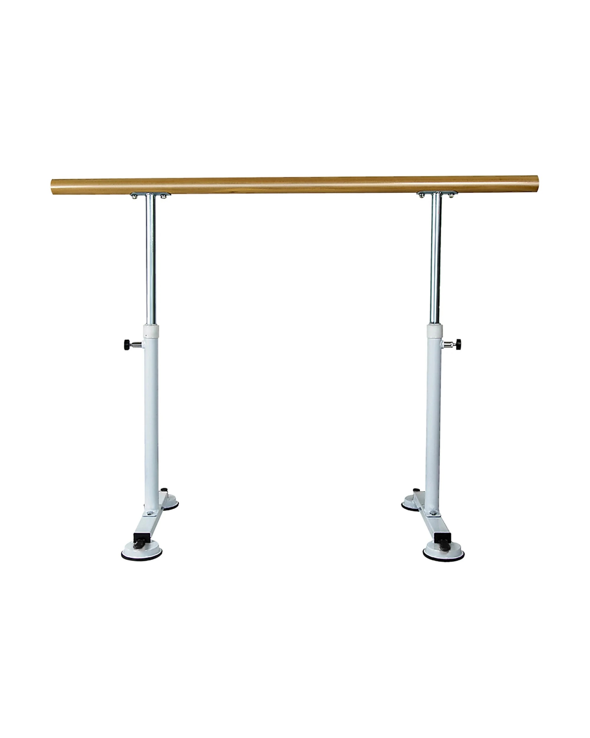 4 Powertrain 150cm Ballet Barre Freestanding Adjustable Height - Natural, 4 of 5
