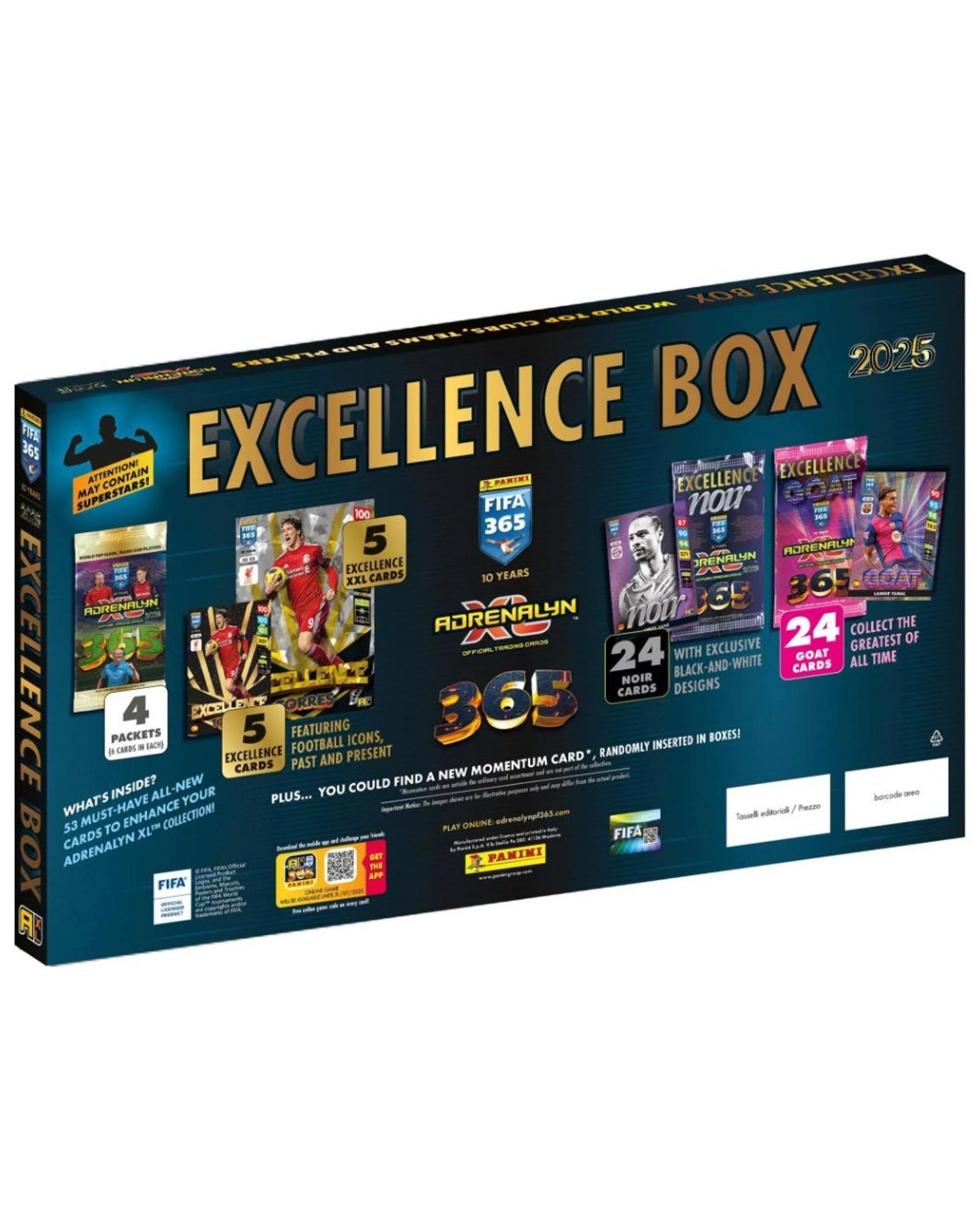 2 Panini 2025 Adrenalyn XL FIFA 365 Trading Cards Excellence Pack, 2 of 2