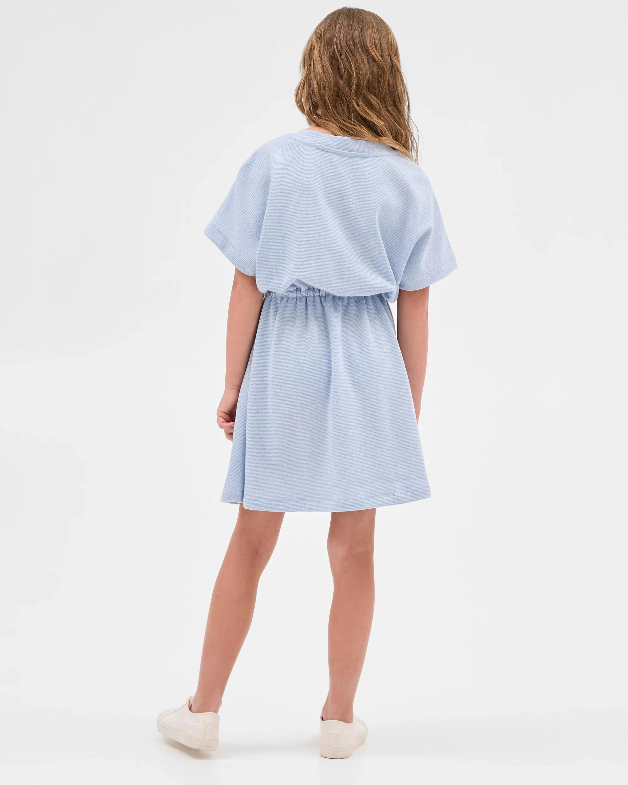 5 Target Kids Australian Cotton Blend Fleece Dress BLUE, 5 of 7