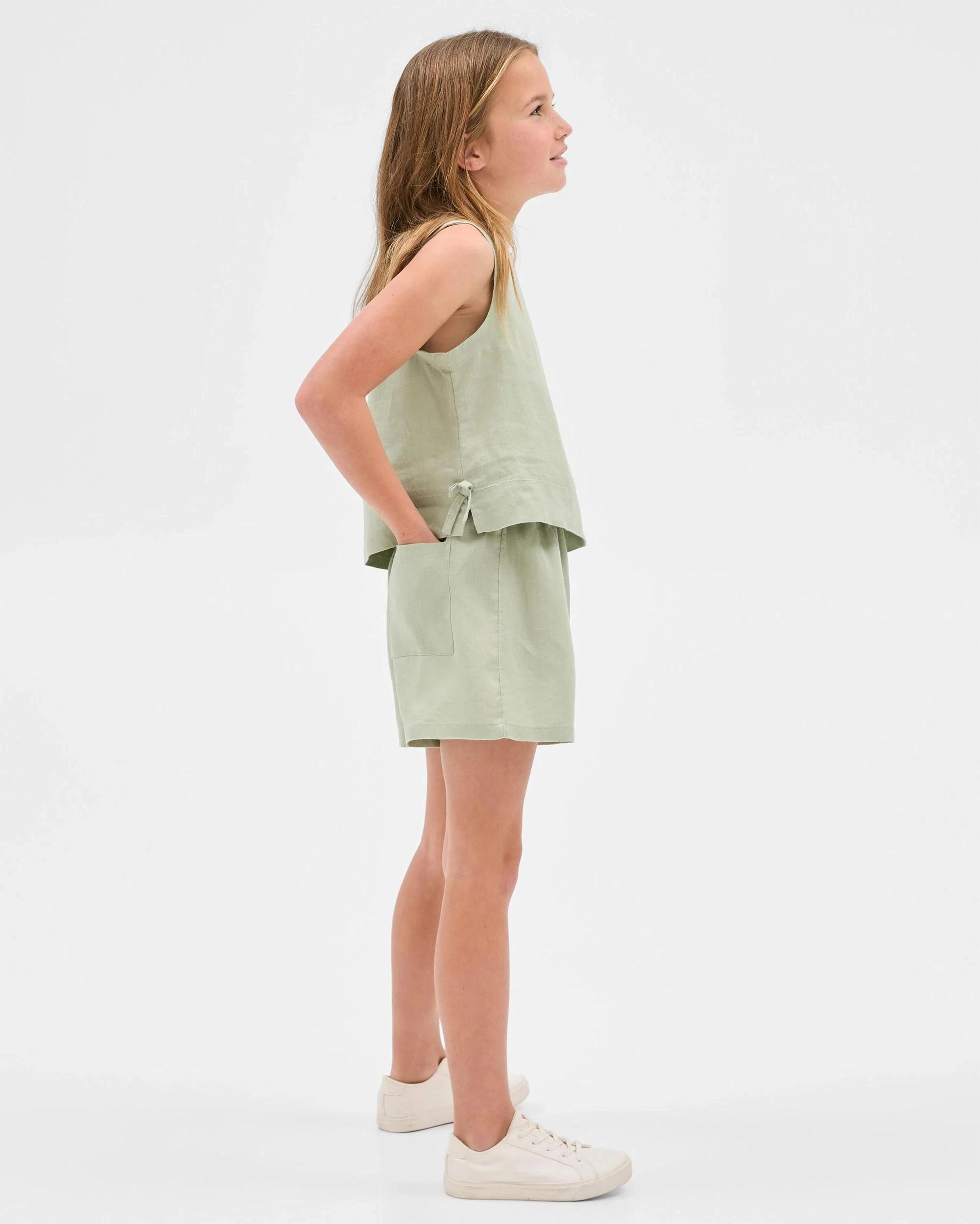 4 Target European Linen Tank SAGE, 4 of 5