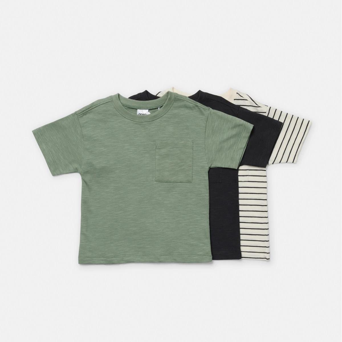 1 3 Pack T-shirts Green 3pk, 1 of 8