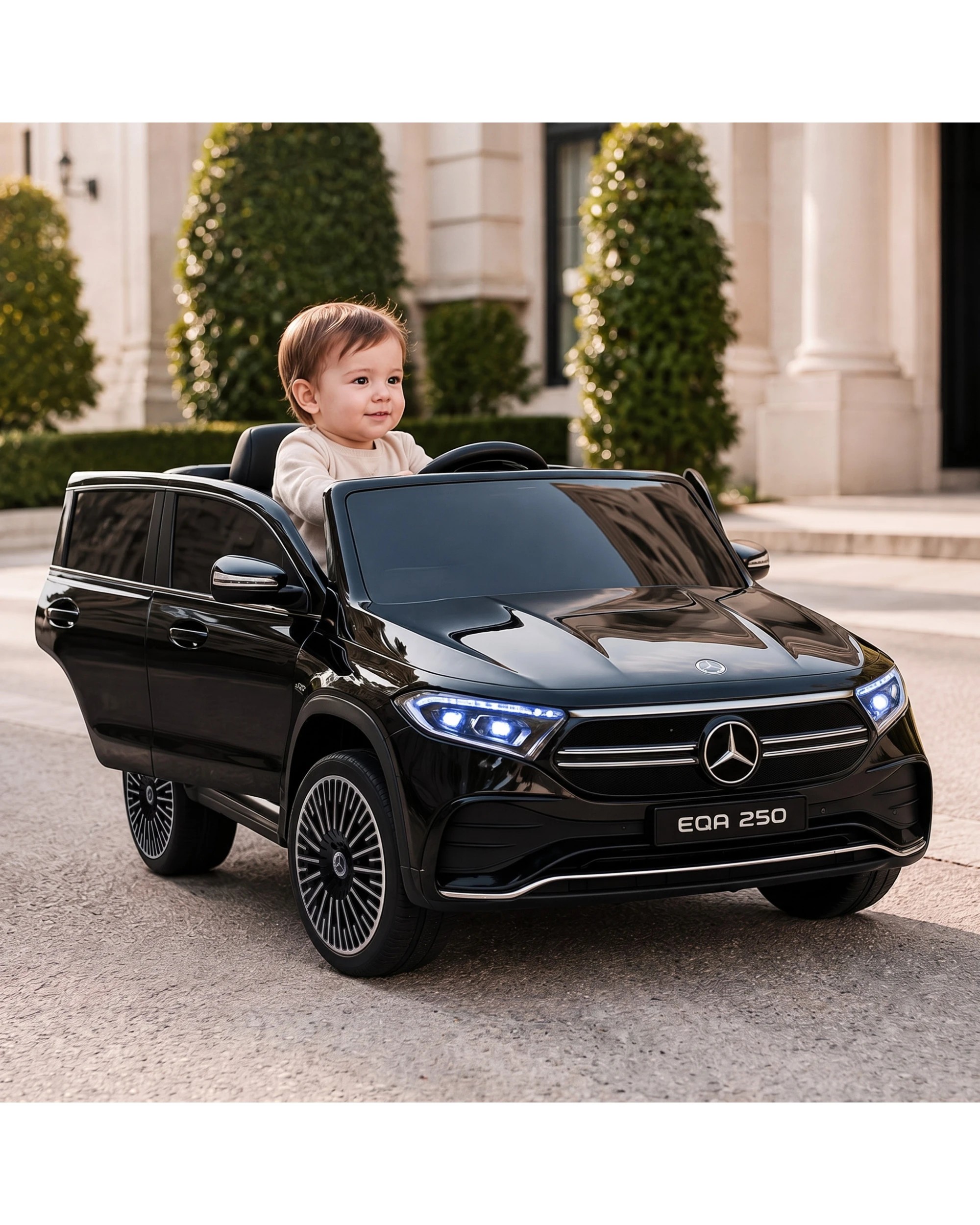 8 Mercedes-Benz EQA 250 Kids 12V Electric Ride-On Car with Parental Remote Control, 8 of 9