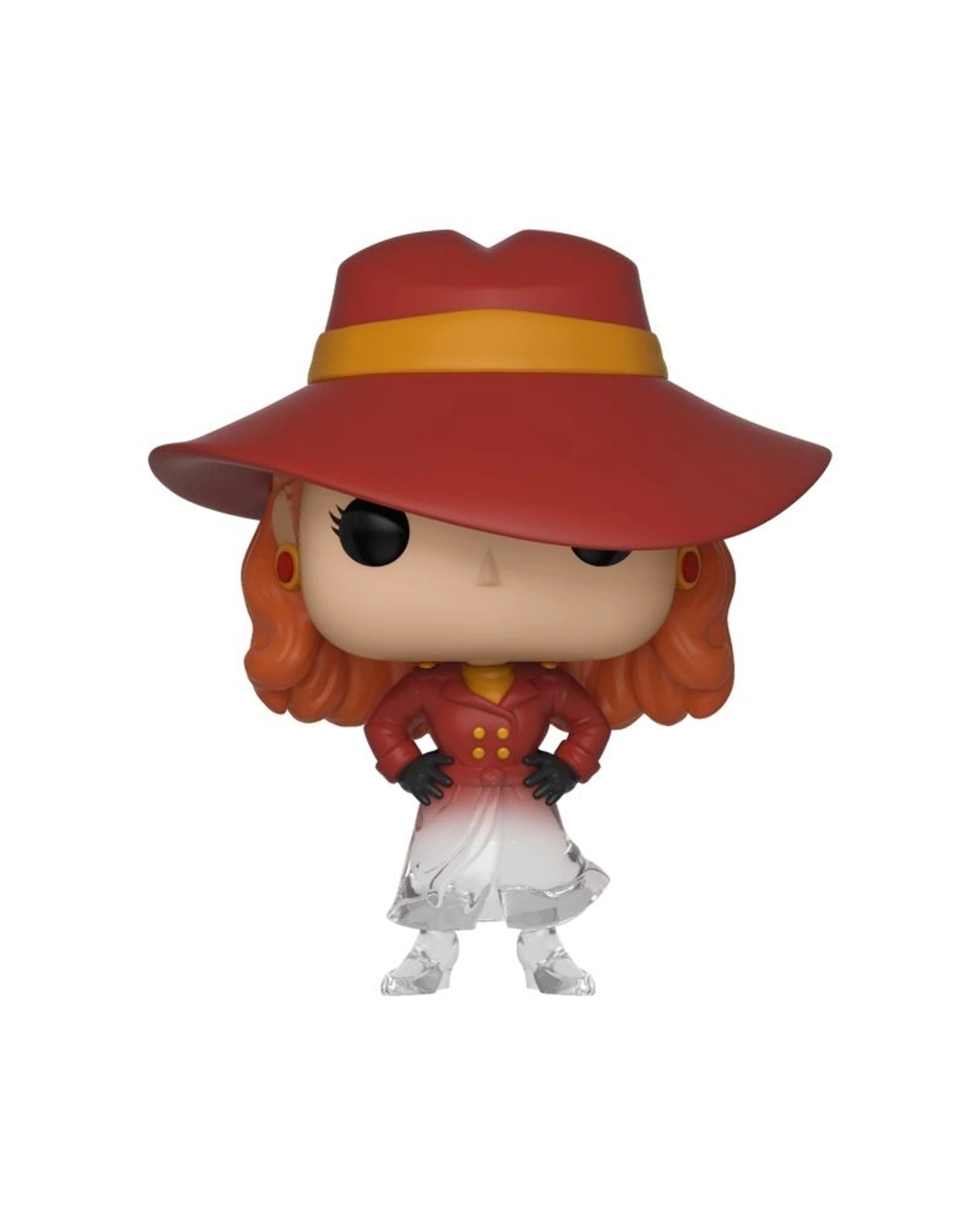 3 Pop Carmen Sandiego - Carmen Fade Vinyl Action Figure 10cm Collectable Toy - Red, 3 of 3