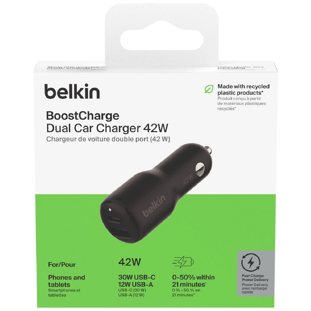 4 Belkin BoostCharge 42W Dual Port Car Charger, 4 of 5