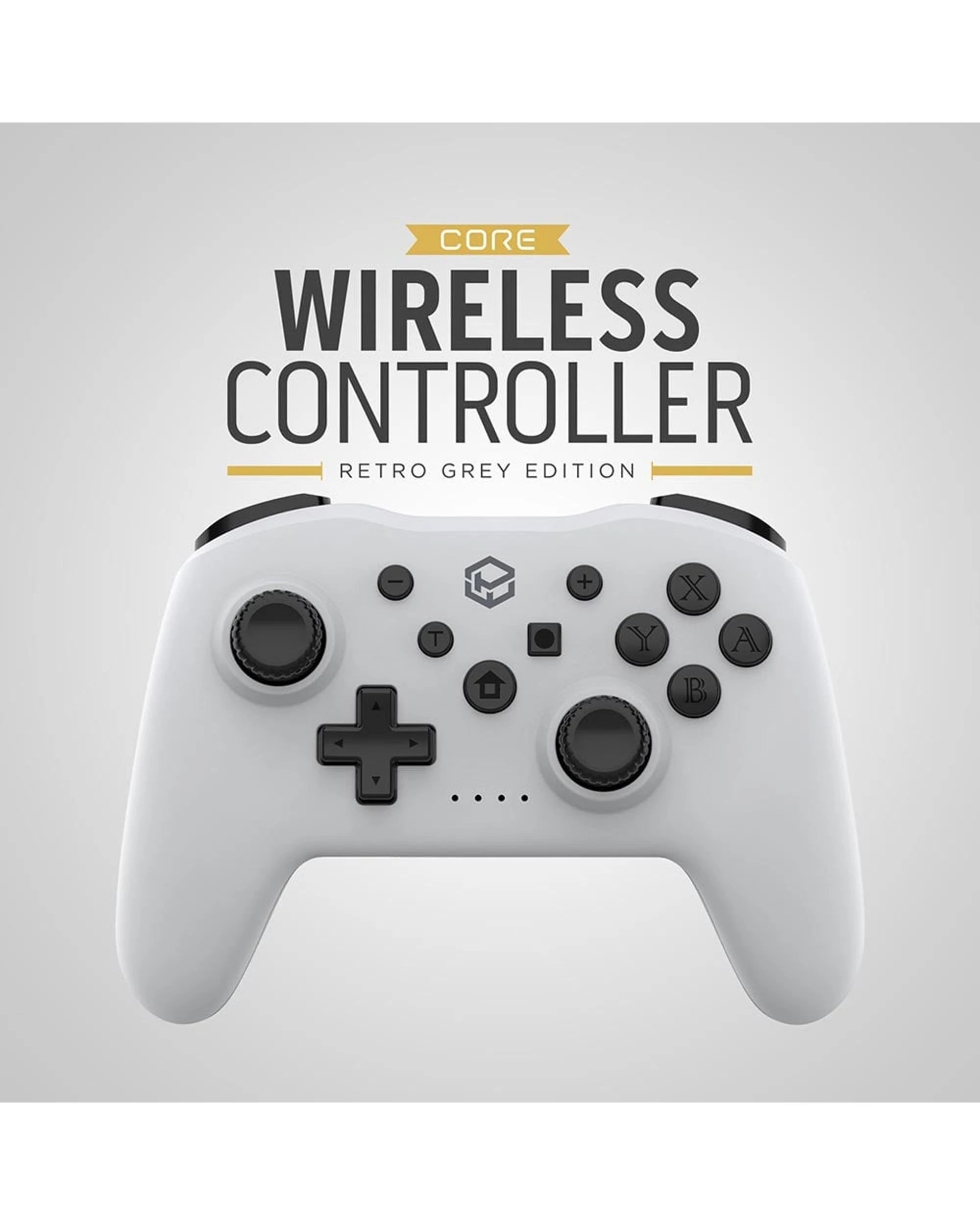 4 Powerwave Core Wireless Controller for Nintendo Switch - Retro Grey - Grey, 4 of 4