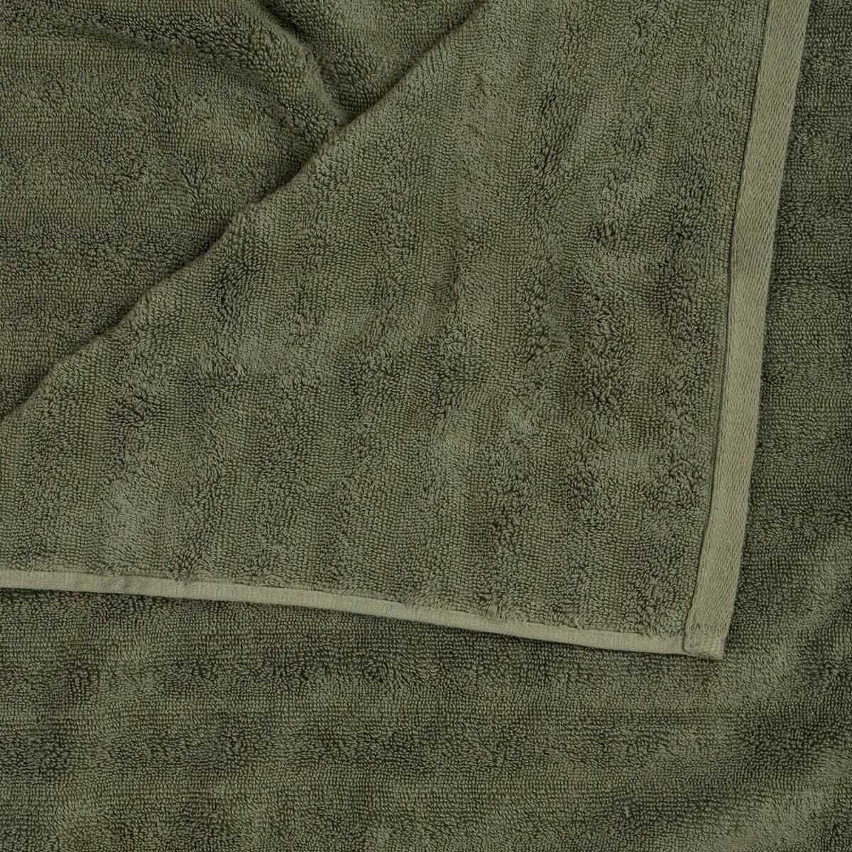 2 Thick Ribbed Australian Cotton Bath Towel - Forest Green, 2 of 5