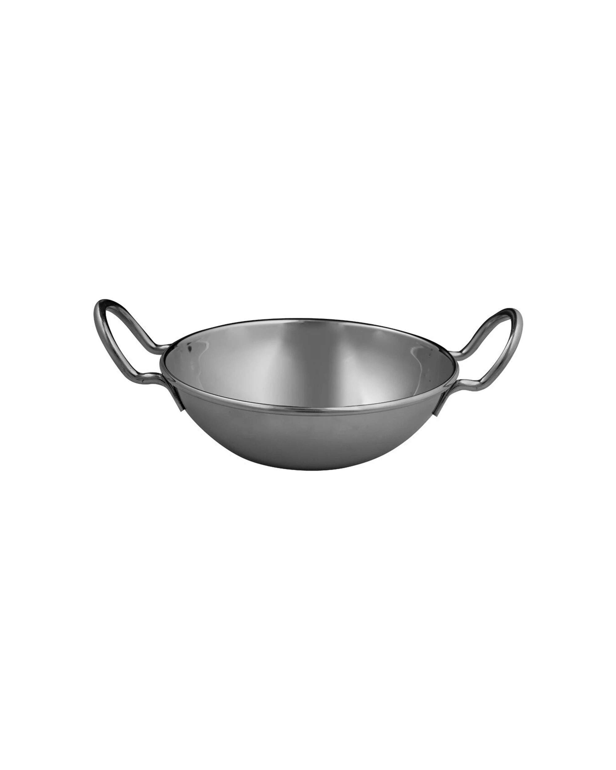 3 Avanti 19cm Balti Dish With Handles Stainless Steel Dishwasher Safe Elevated Rim - Silver, 3 of 3