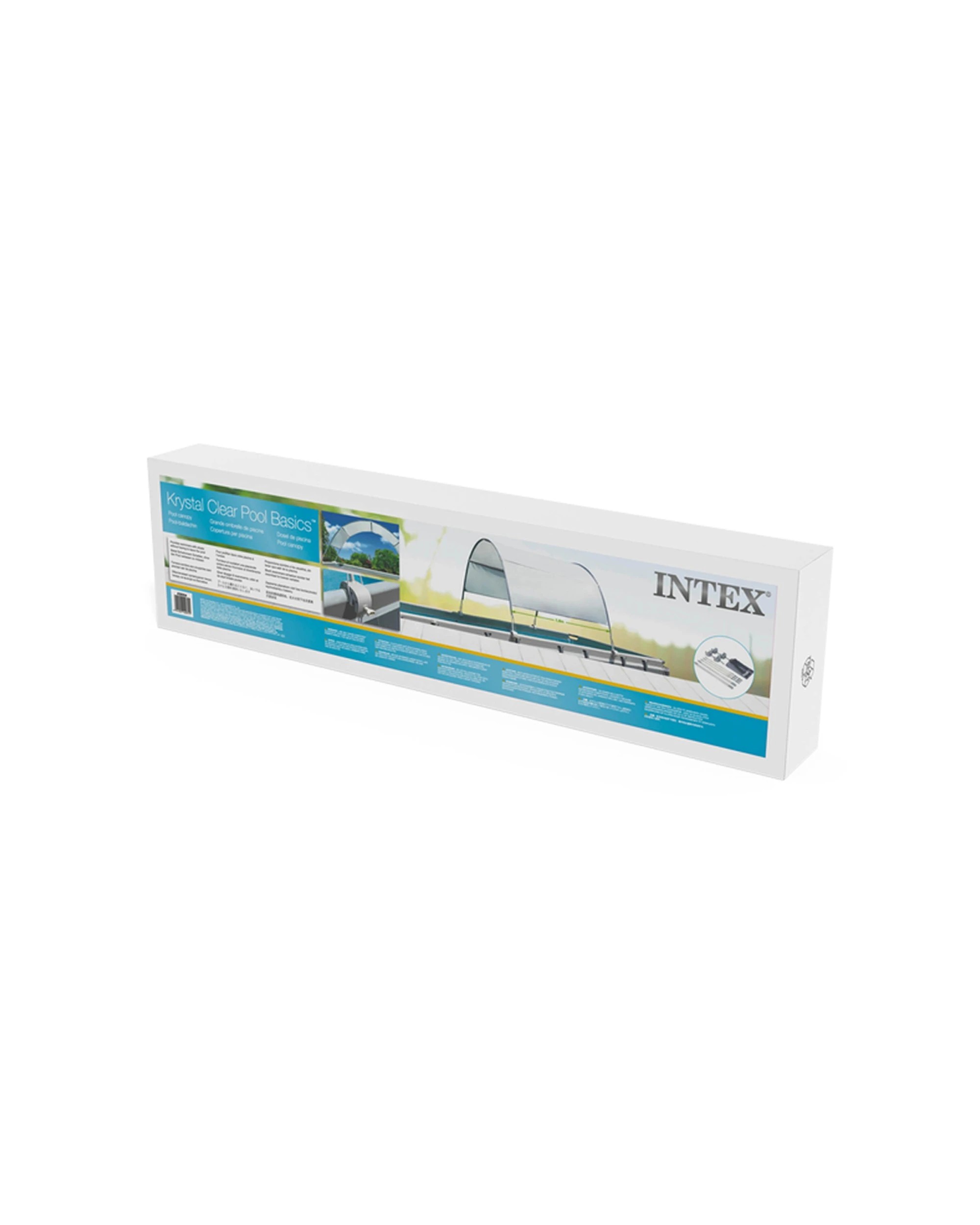 1 Intex UV Protected Canopy Shade For Intex Prism Frame Rectangular And Oval Pools - Grey, 1 of 5