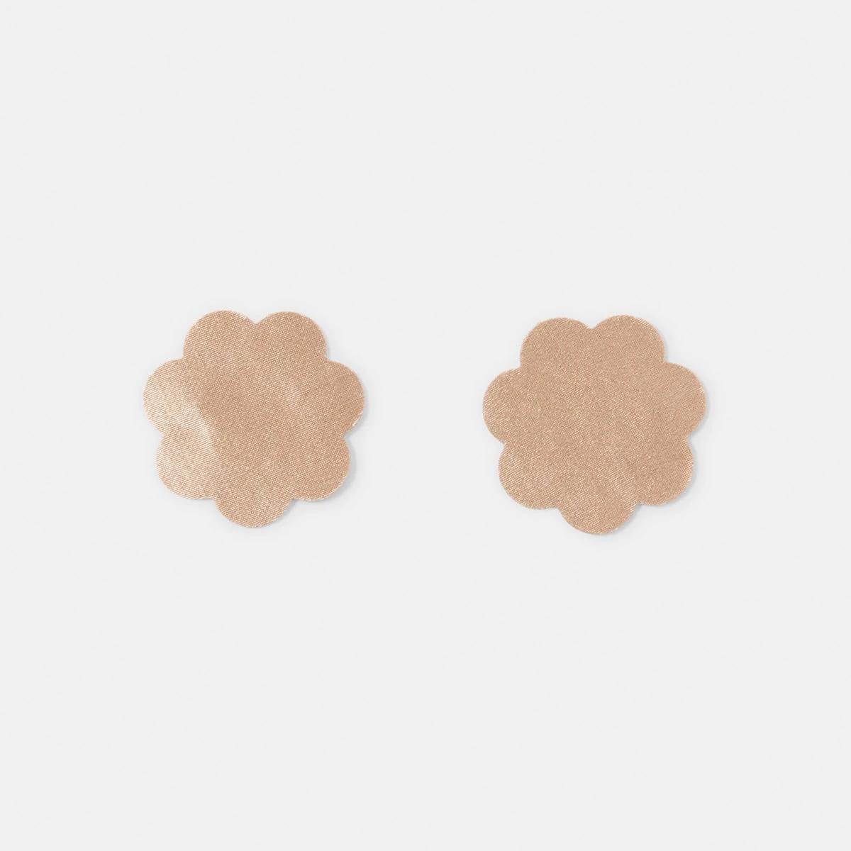 1 Fabric Nipple Covers LIGHT FAWN, 1 of 4