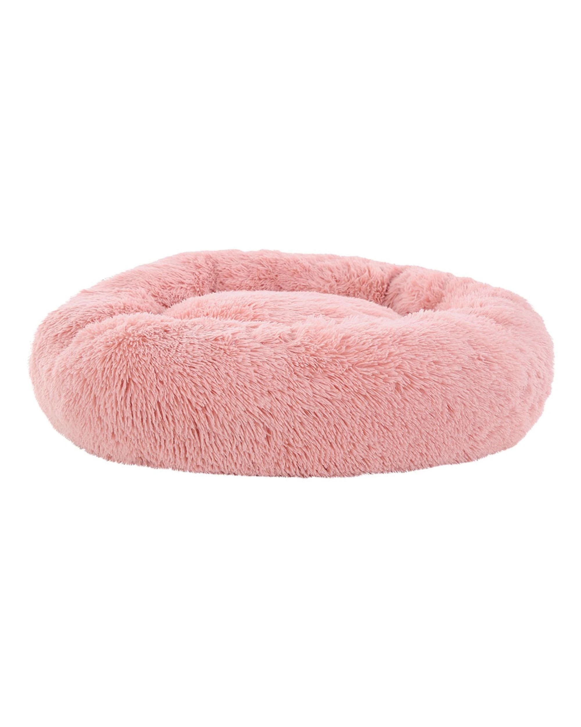 1 i.Pet Pet Bed Dog Cat 90cm Large Calming Soft Plush - Pink, 1 of 5