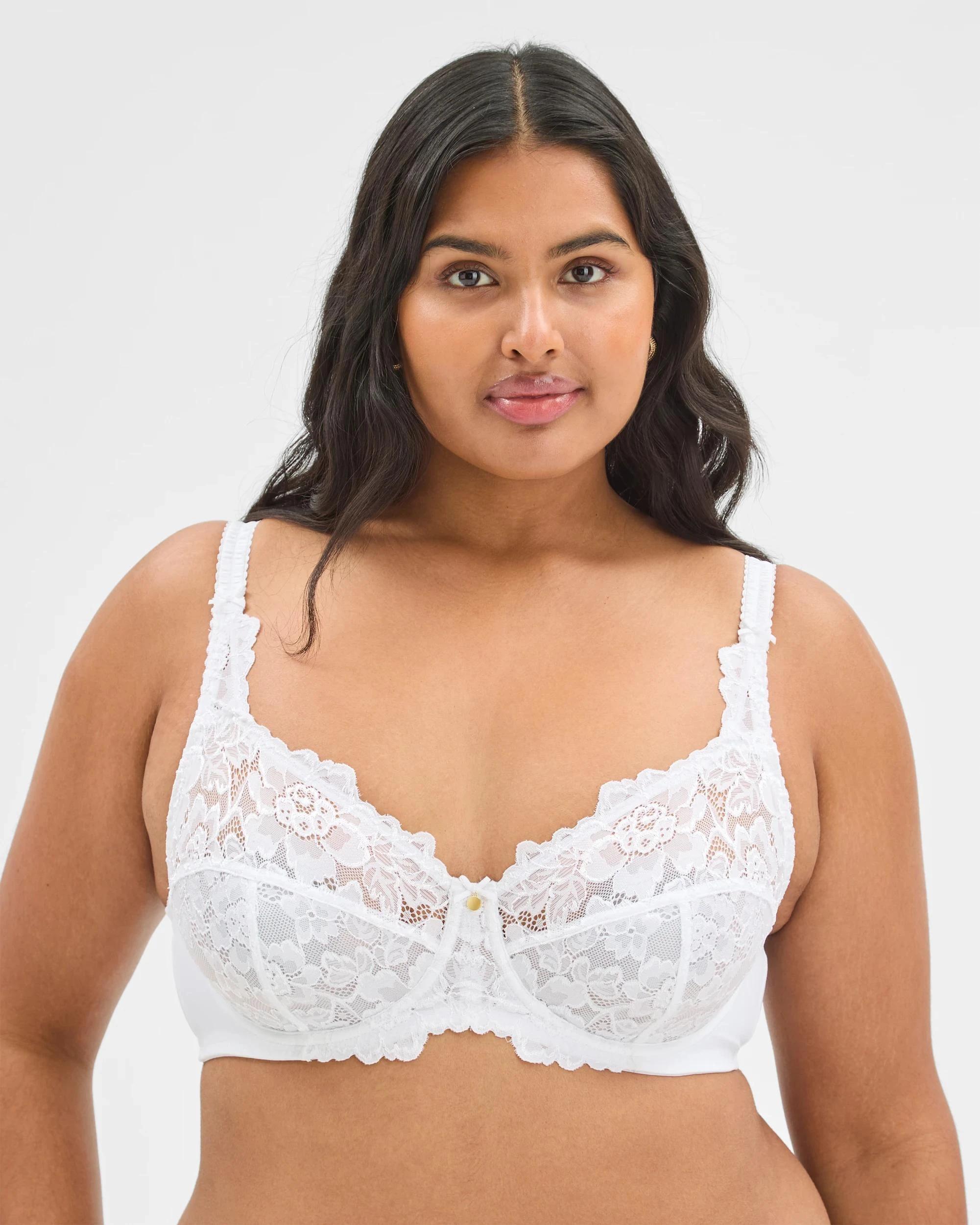 3 Target Woman Plus Size Soft Cup Underwire T-Shirt Bra WHITE, 3 of 4