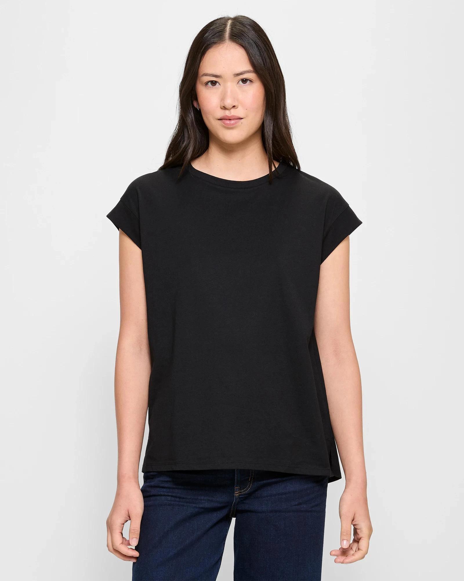 1 Target Australian Cotton Muscle T-Shirt BLACK, 1 of 5