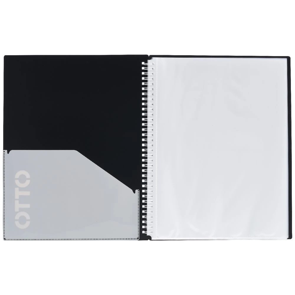 3 Otto A4 Fixed Display Book 20 Pockets Black, 3 of 5