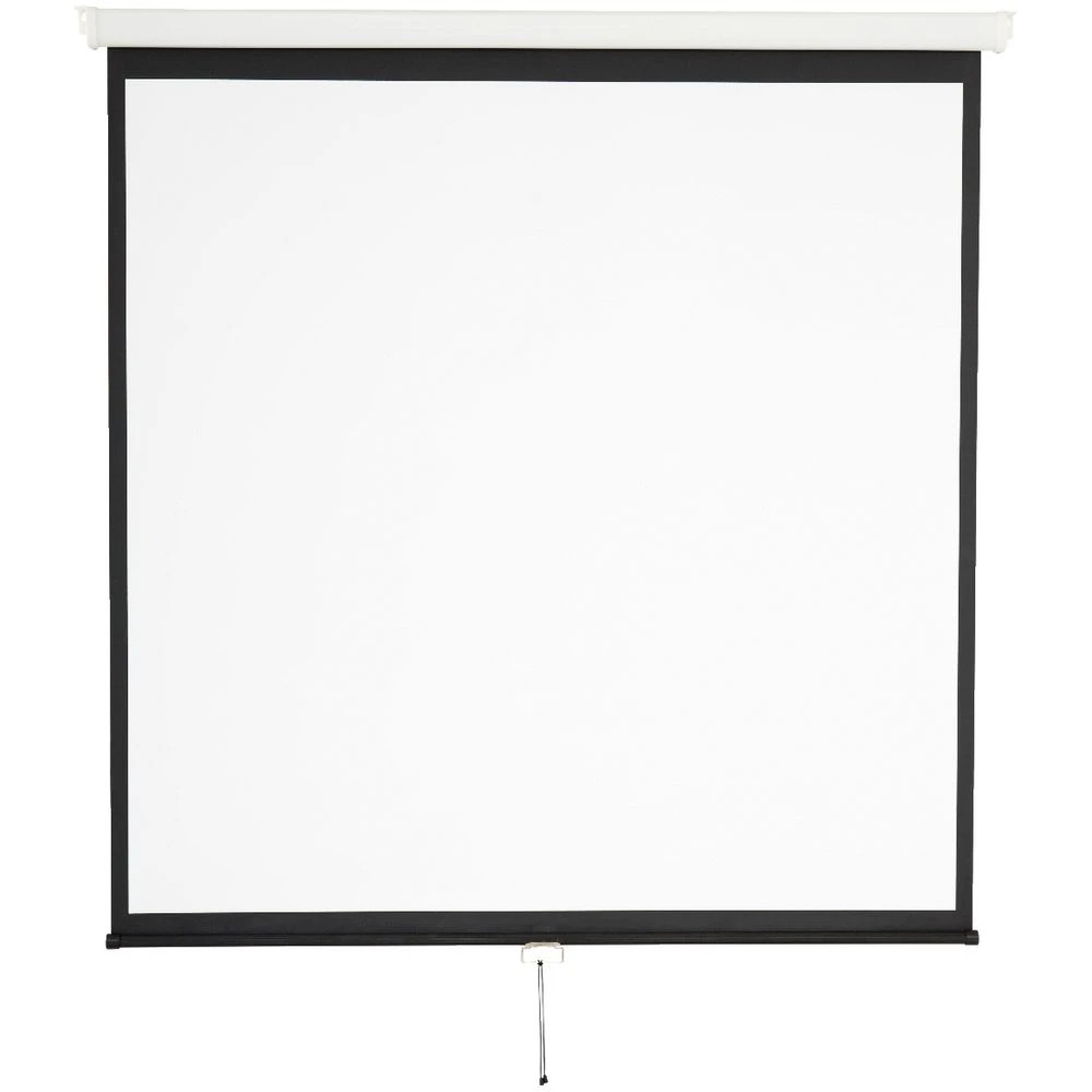 2 Brateck 80" 1:1 Auto-Lock Manual Projector Screen, 2 of 9