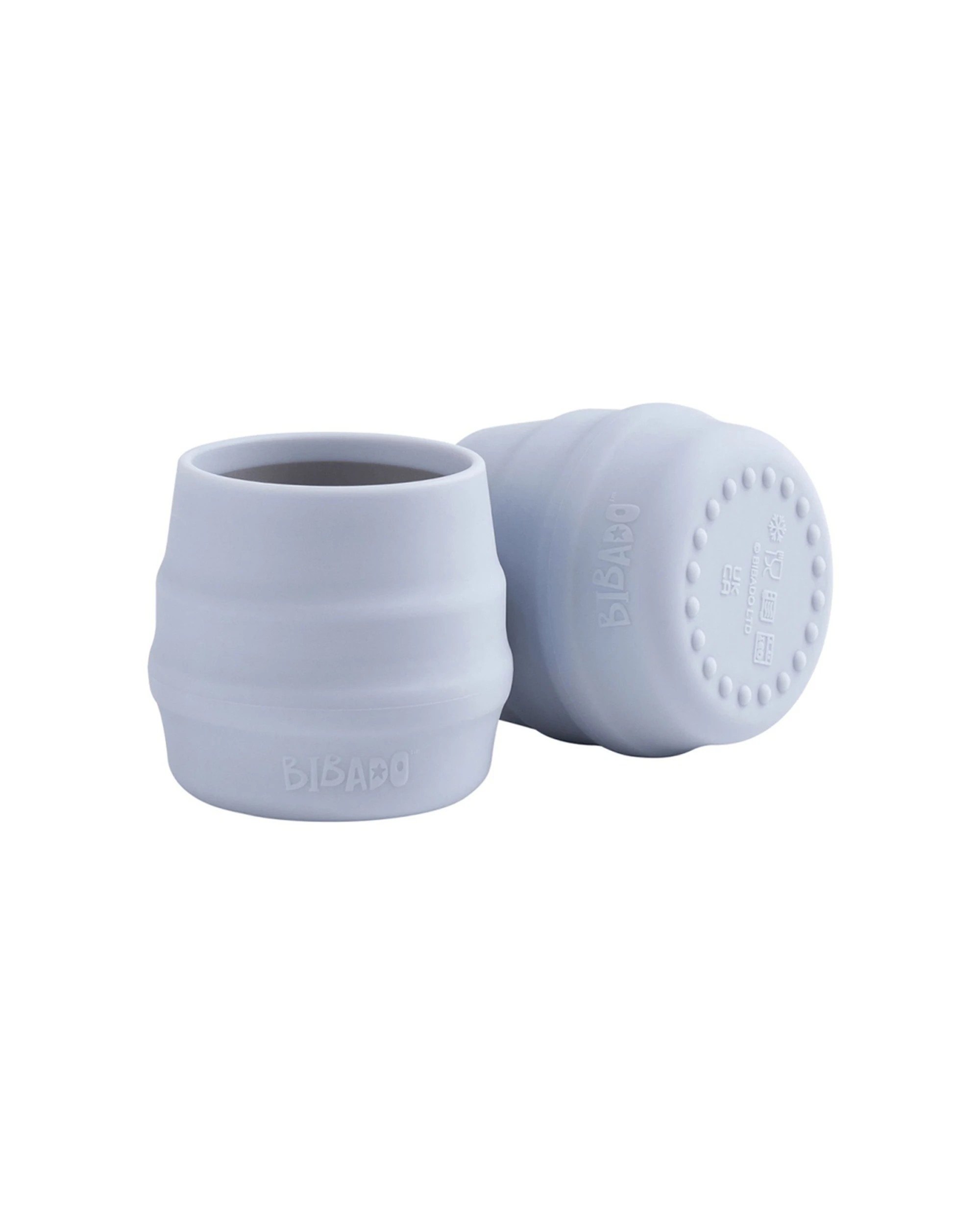 1 Bibado 2pc Sippit Cup Baby Training Drinking Cups Silicone 35ml Mist - Blue, 1 of 4