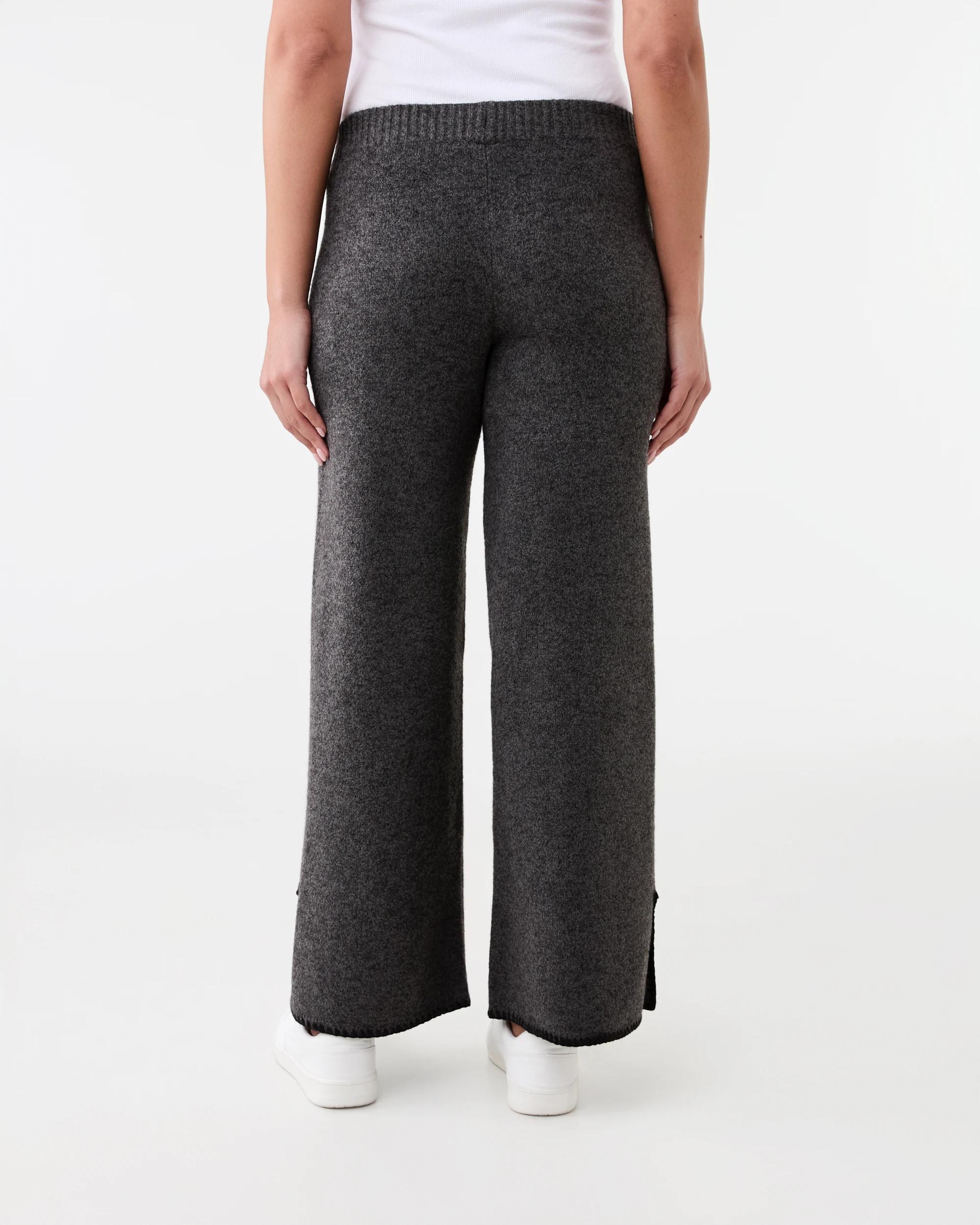 3 Blanket Stitch Hem True Knit Pants Gry Chmrle, 3 of 5