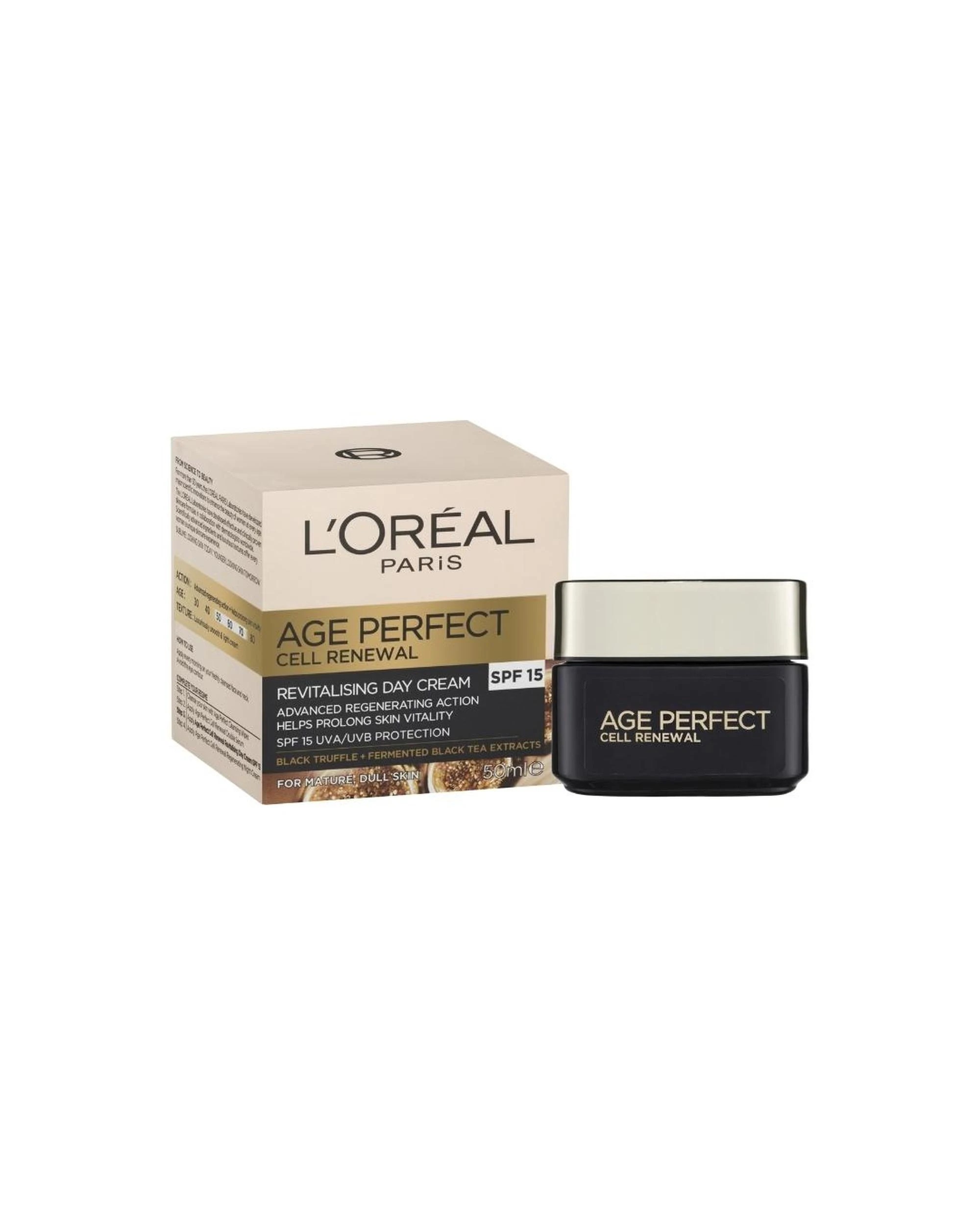 1 L'Oreal Paris Age Perfect Cell Renewal Revitalizing Day Cream SPF15 50mL, 1 of 2
