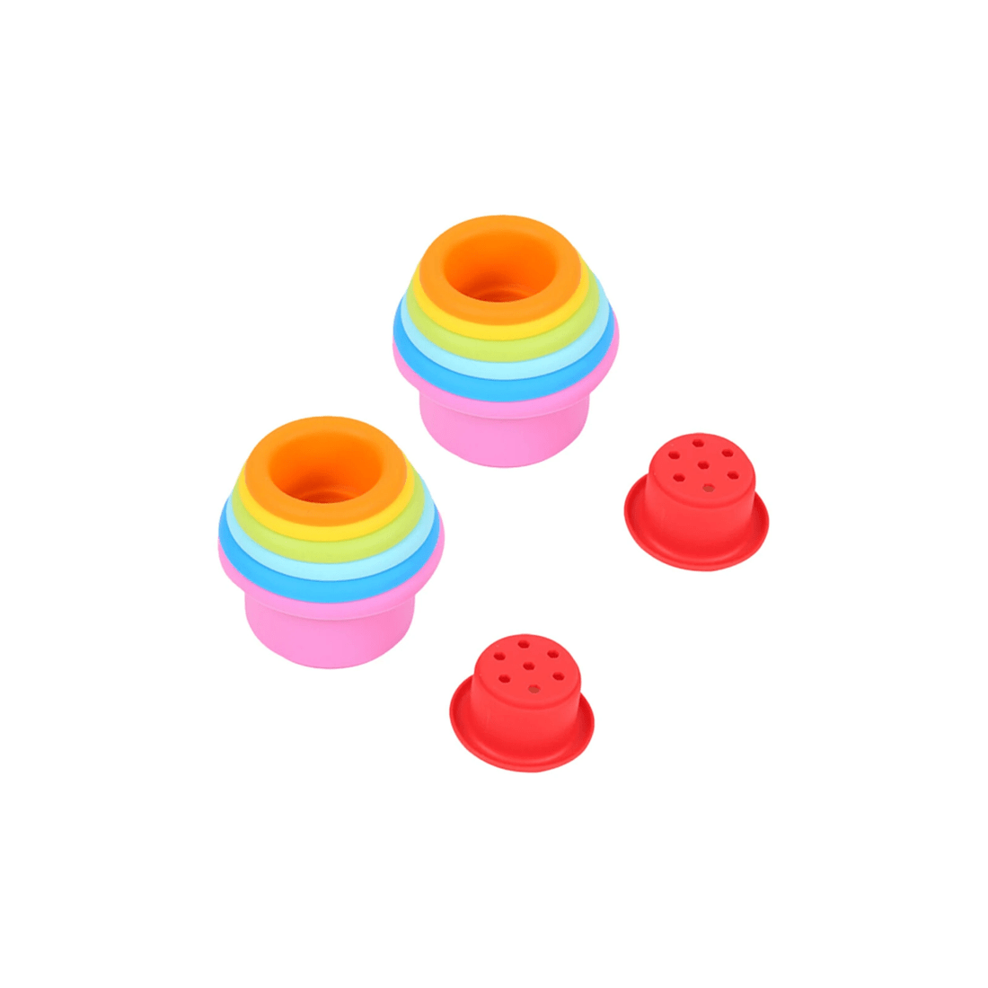 1 EDUCARE Stacking Cups Nesting Toys Toddler Water Toys Bath Toys 2PK Plastic - Multi, 1 of 3