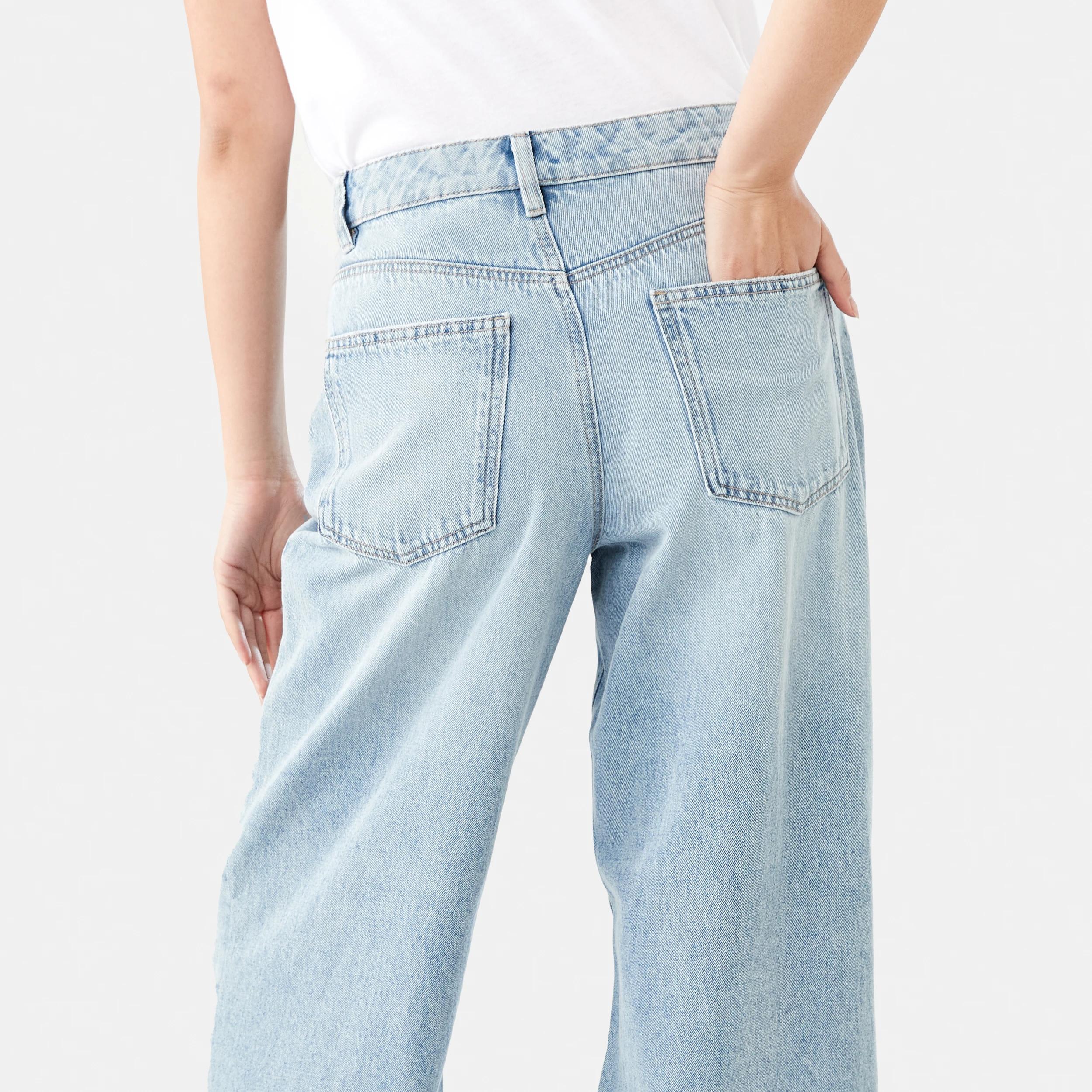 8 Wide Leg Jeans LIGHT WASH DENIM, 8 of 9