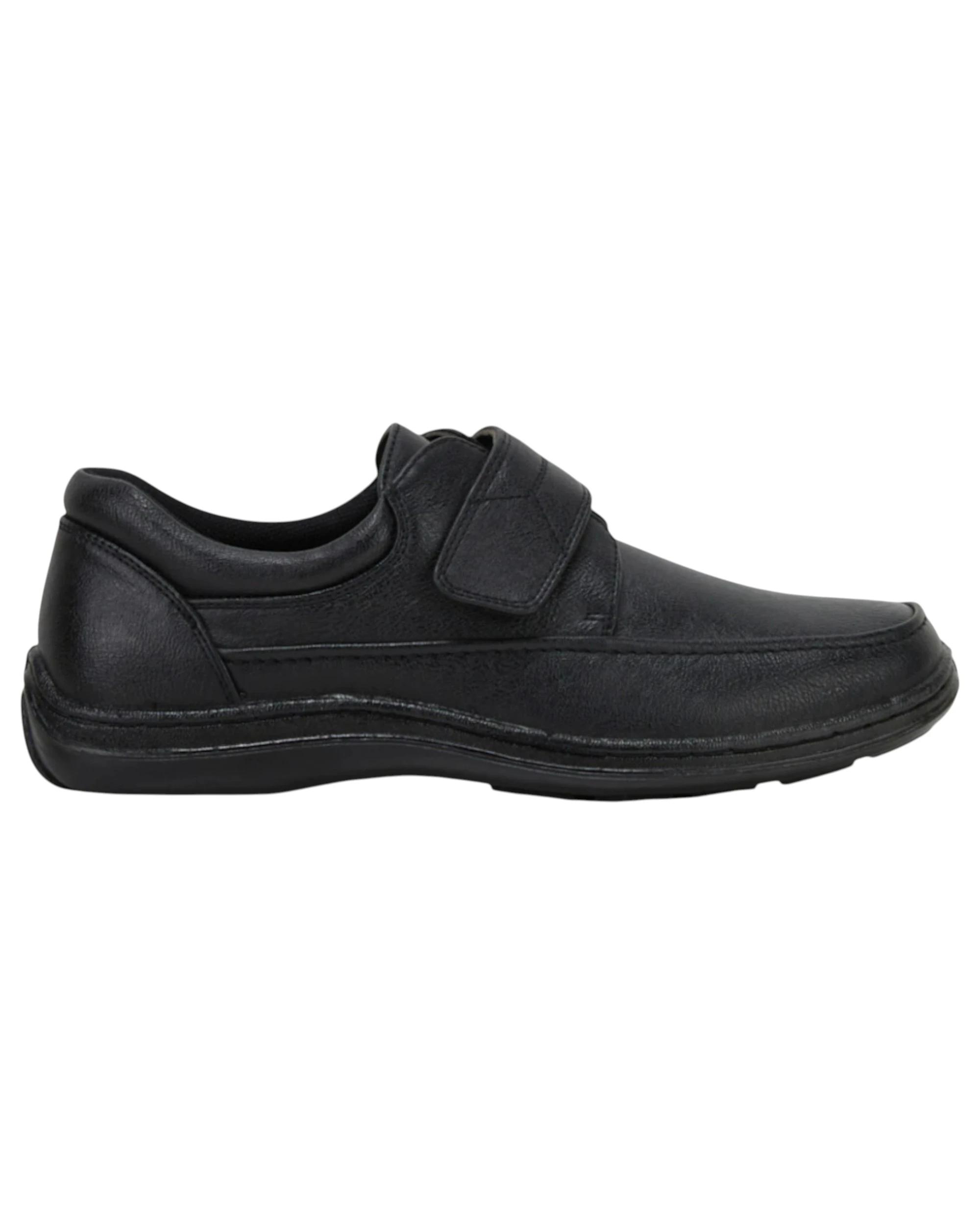 2 Woodlands Mens Sigmund 2 Strap Dress Formal Work Shoes BLACK, 2 of 3