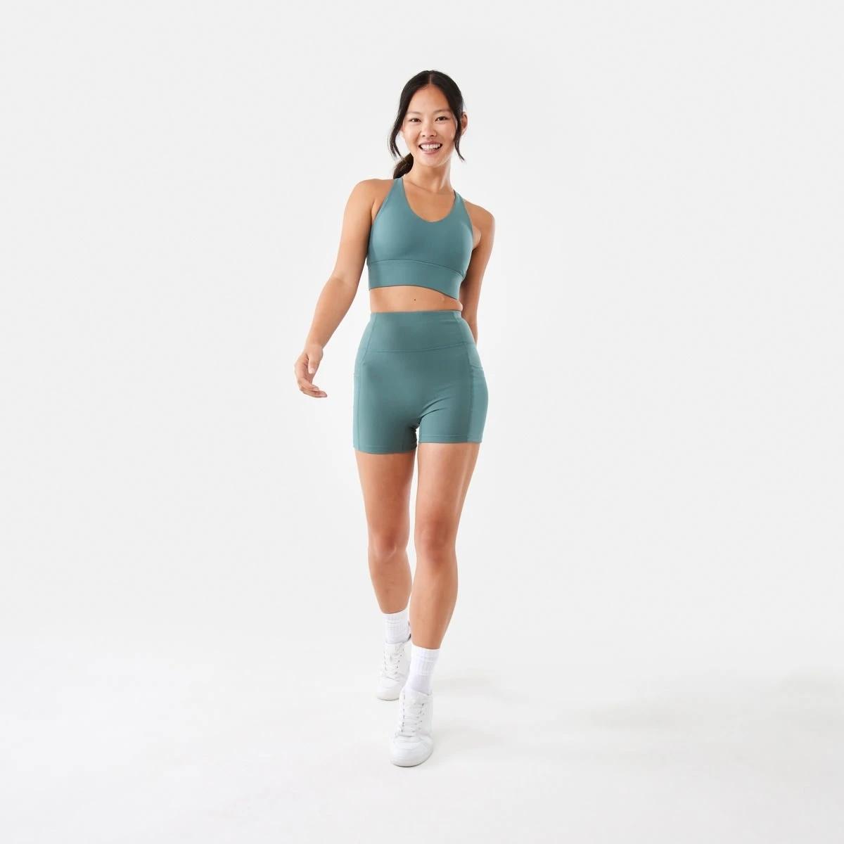 1 Active Womens Pocket Ultra Soft Shorts Petrol, 1 of 6