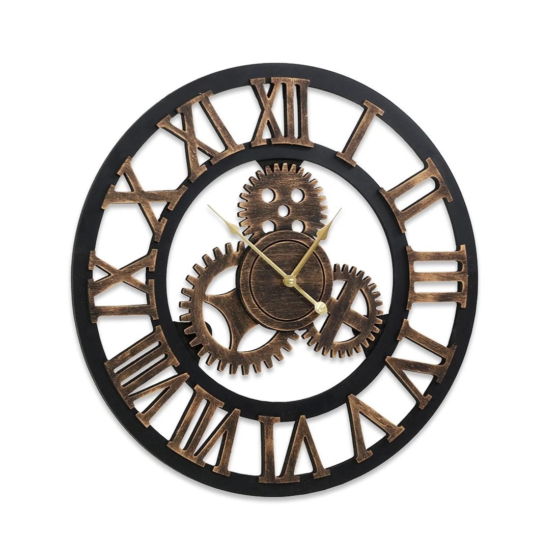 4 Artiss 60cm Wall Clock Large Retro Roman Numerals
 - Black, 4 of 7