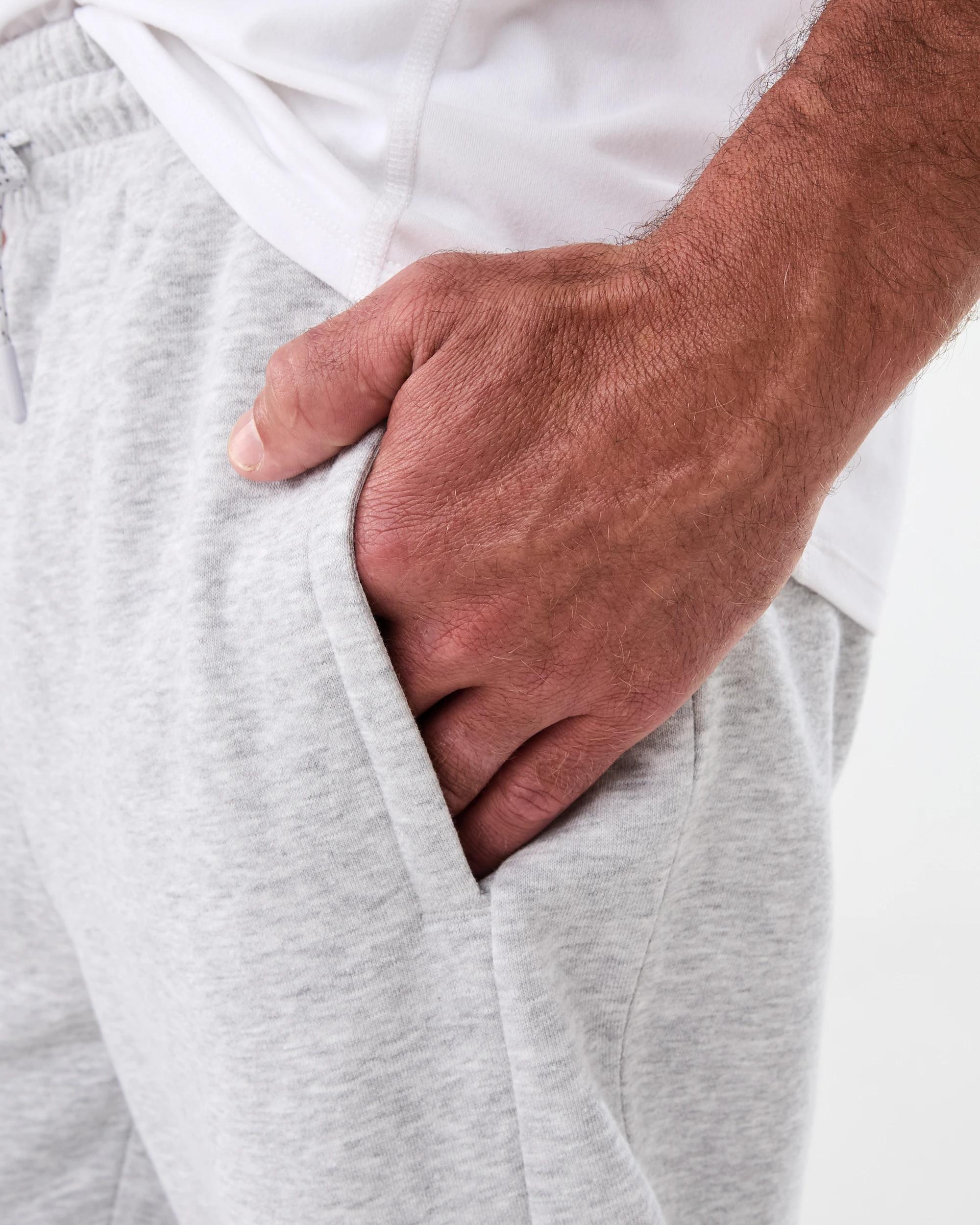 5 Active Mens Panel Trackpants GREY MARLE CORE, 5 of 6