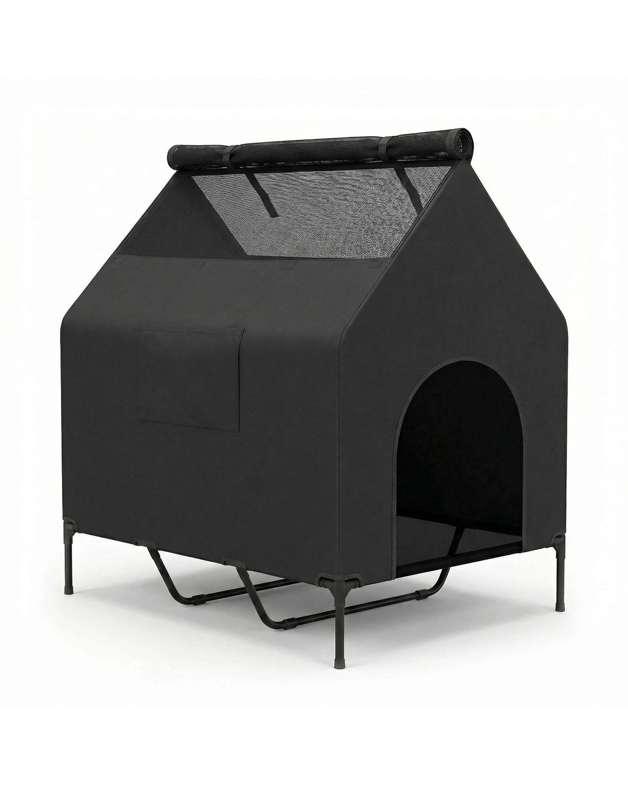 4 Advwin 2-in-1 Large Dog House Elevated Breathable Weatherproof Pet Shelter Outdoor, 4 of 8