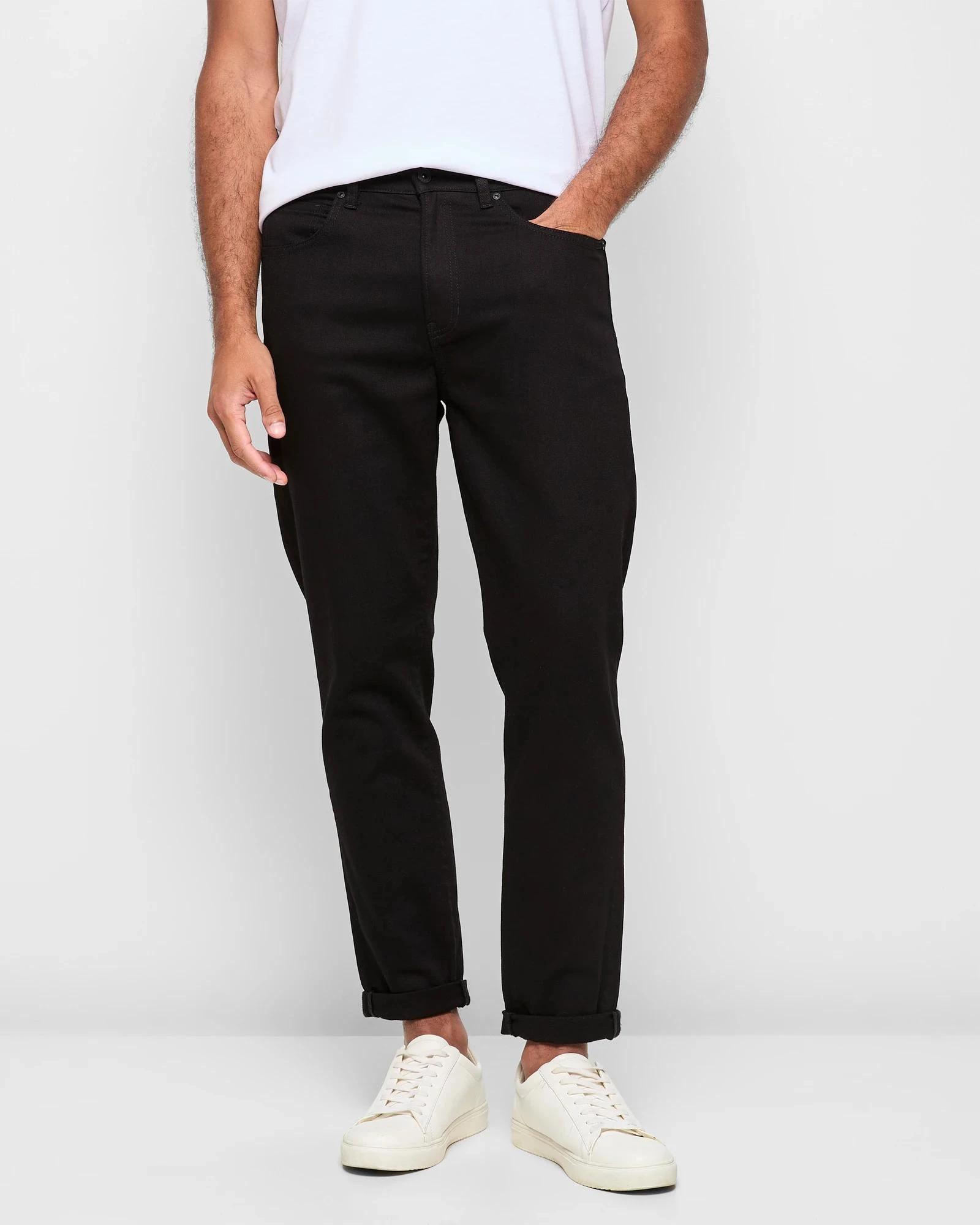 1 Target Denim Tapered Denim Jeans STAY BLACK, 1 of 5