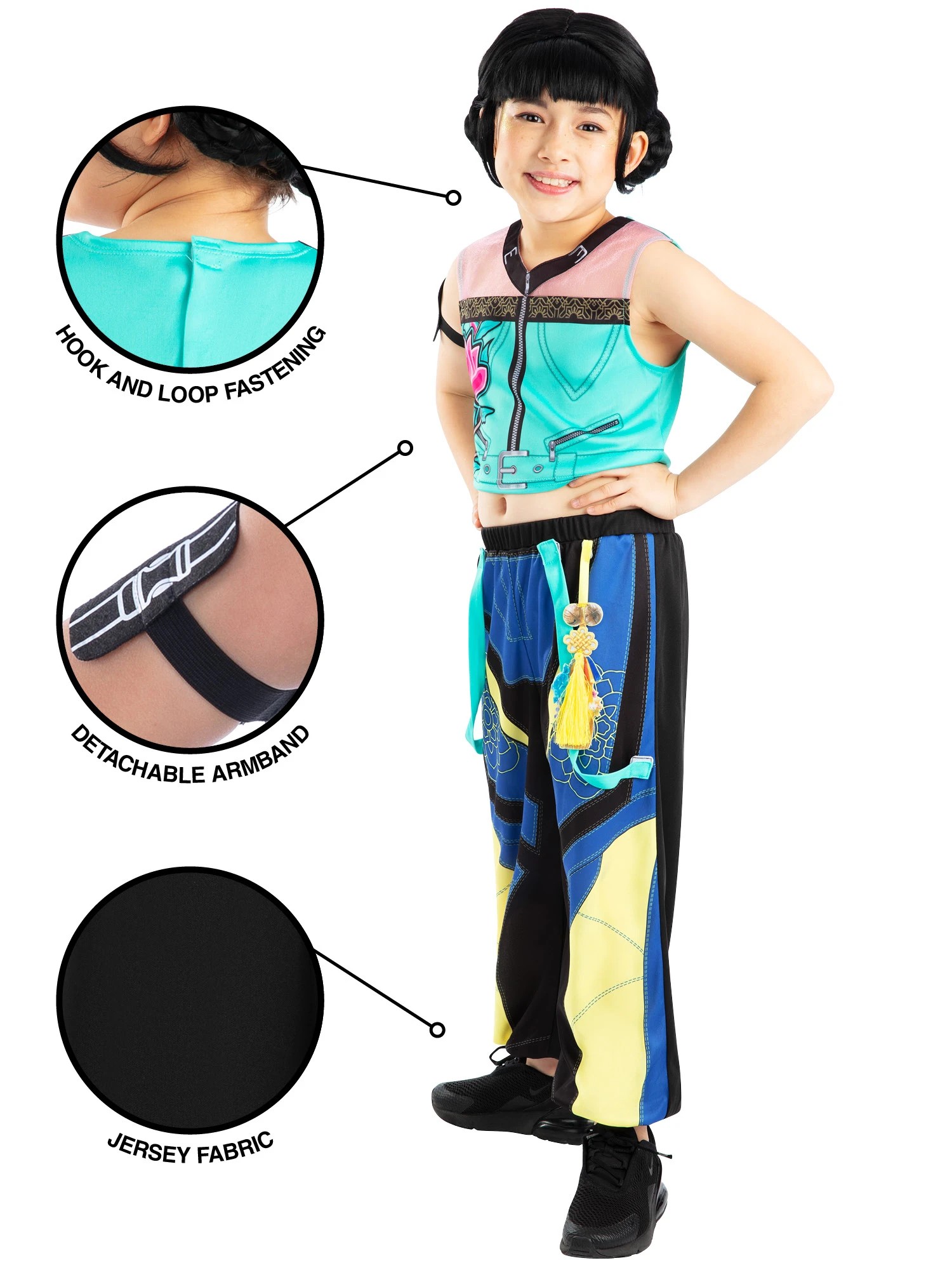 7 KPop Demon Hunters Zoey Kids Costume - Ages 9-10, 7 of 9