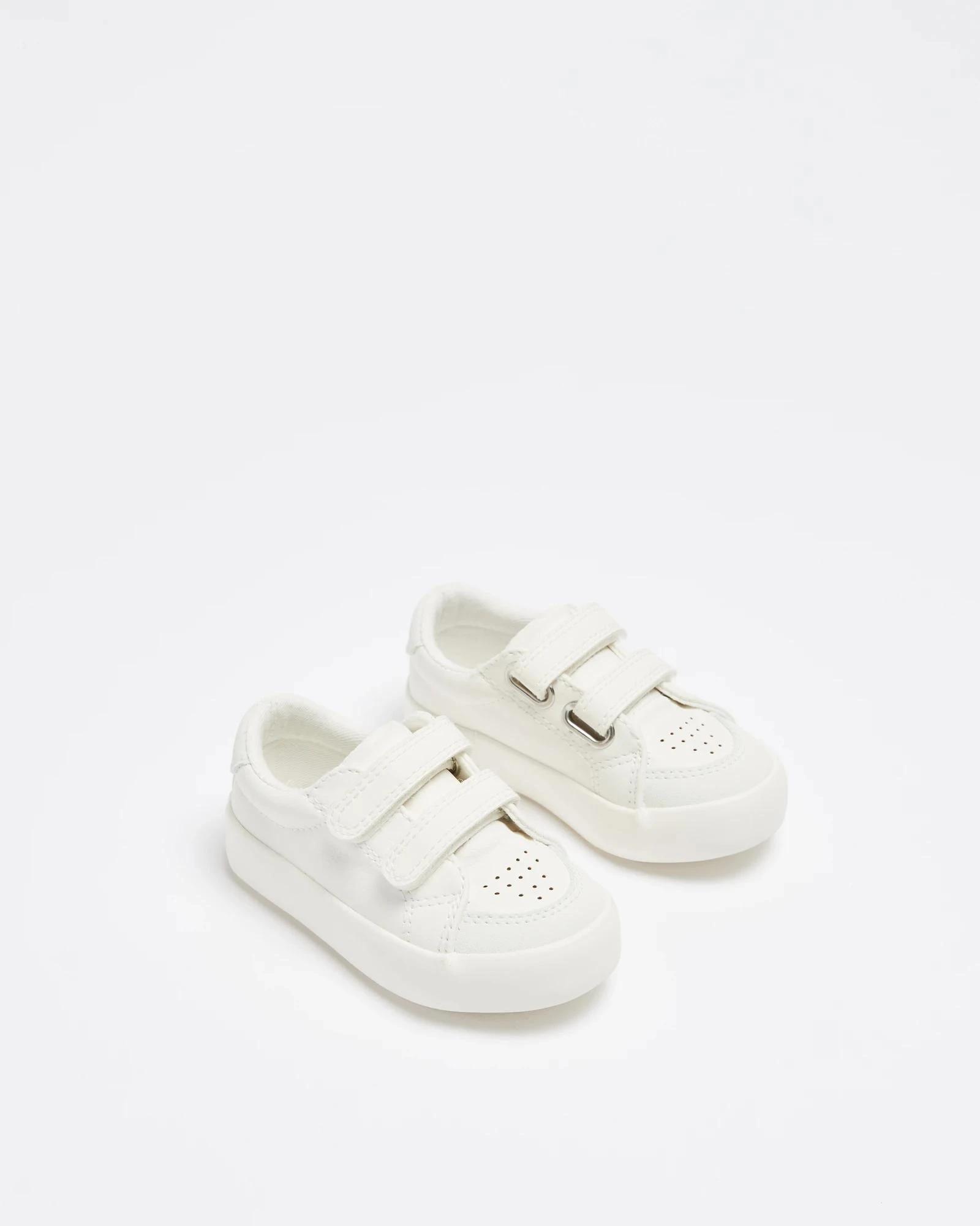 1 Target Baby Retro Sneakers WHITE, 1 of 2